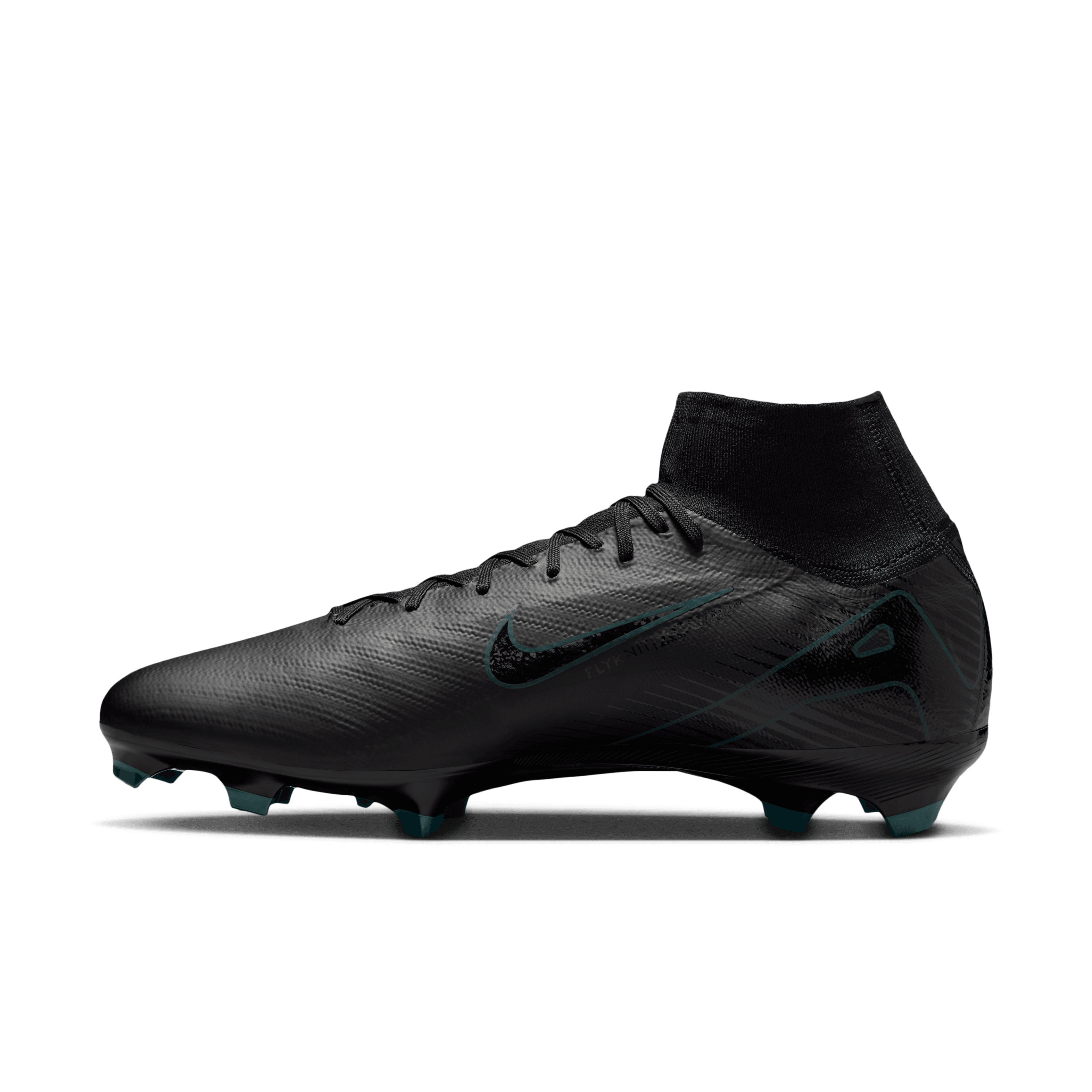 Nike Mercurial Superfly 10 Pro FG High-Top Soccer Cleats-Black/Deep Jungle