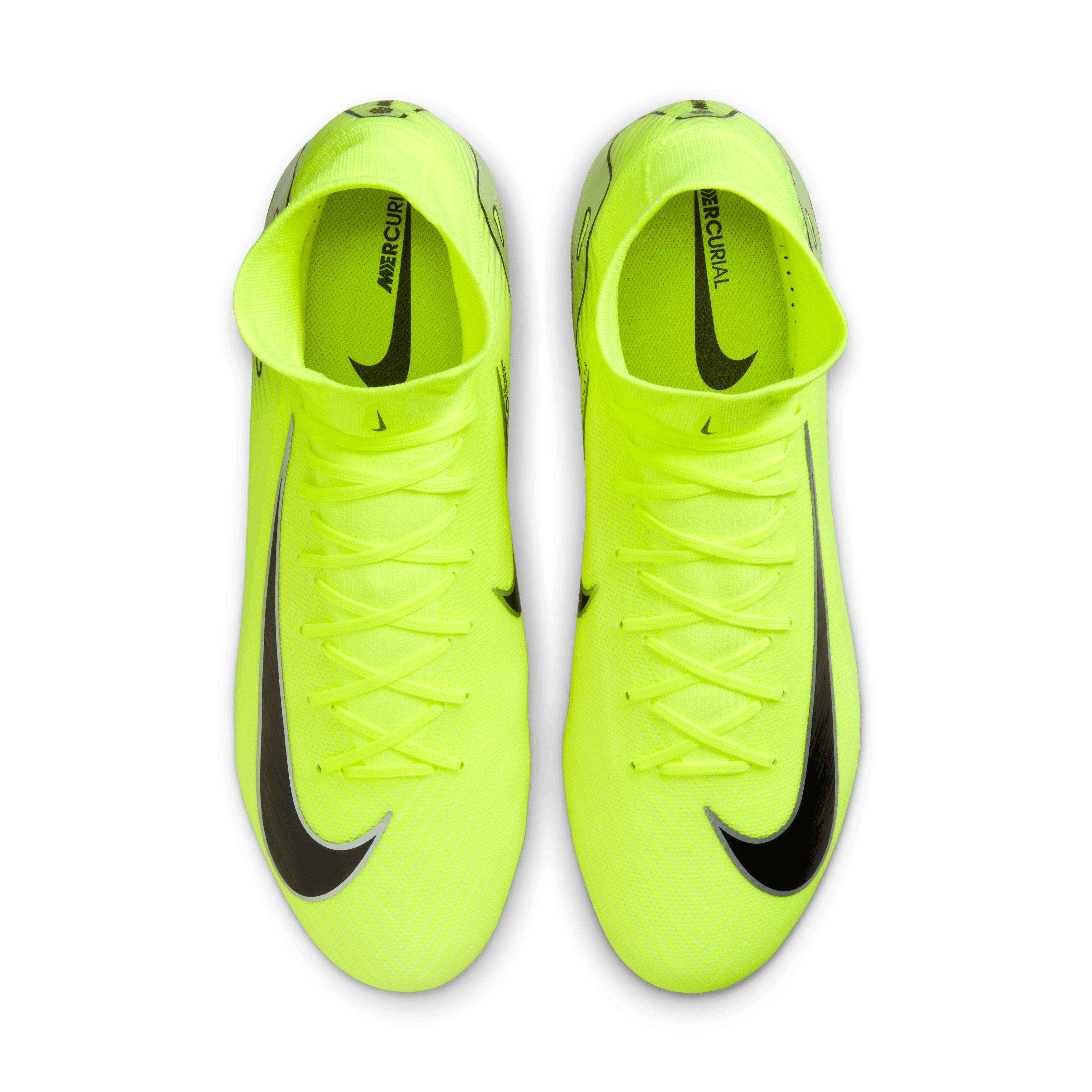 Nike Mercurial Superfly 10 Pro FG High-Top Soccer Cleats-Volt/Black