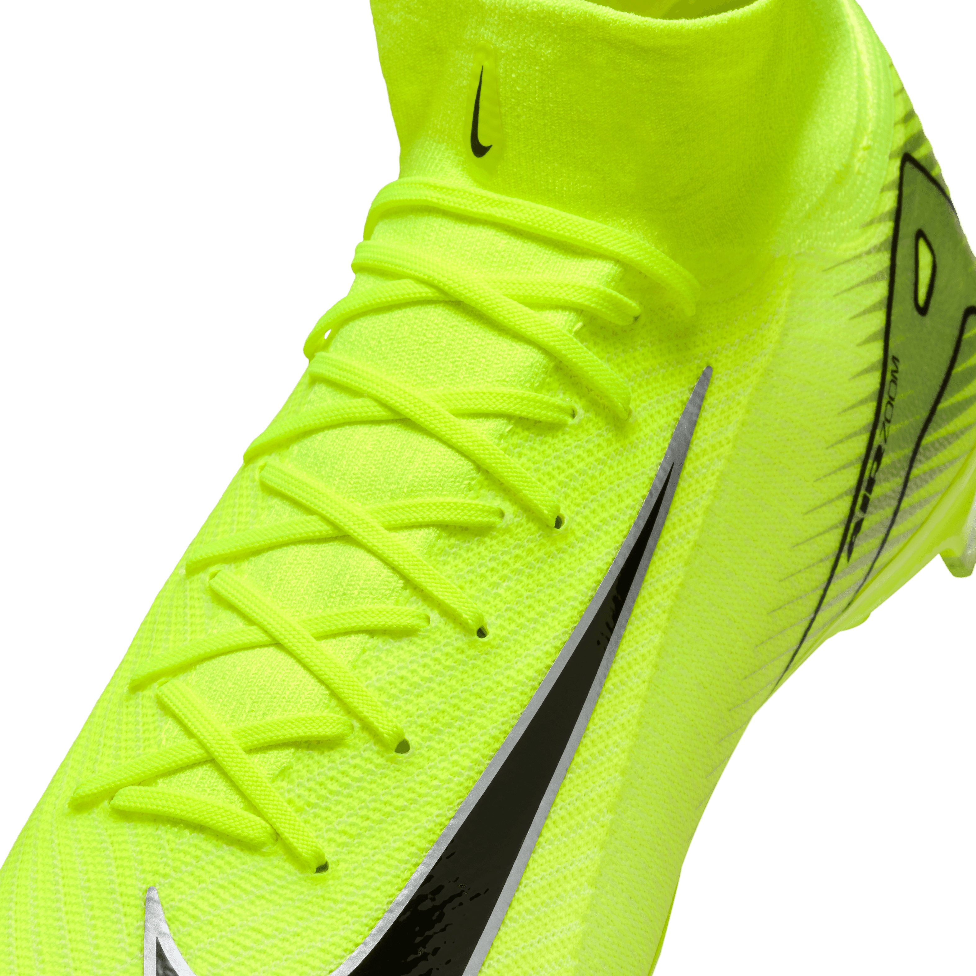 Nike Mercurial Superfly 10 Pro FG High-Top Soccer Cleats-Volt/Black