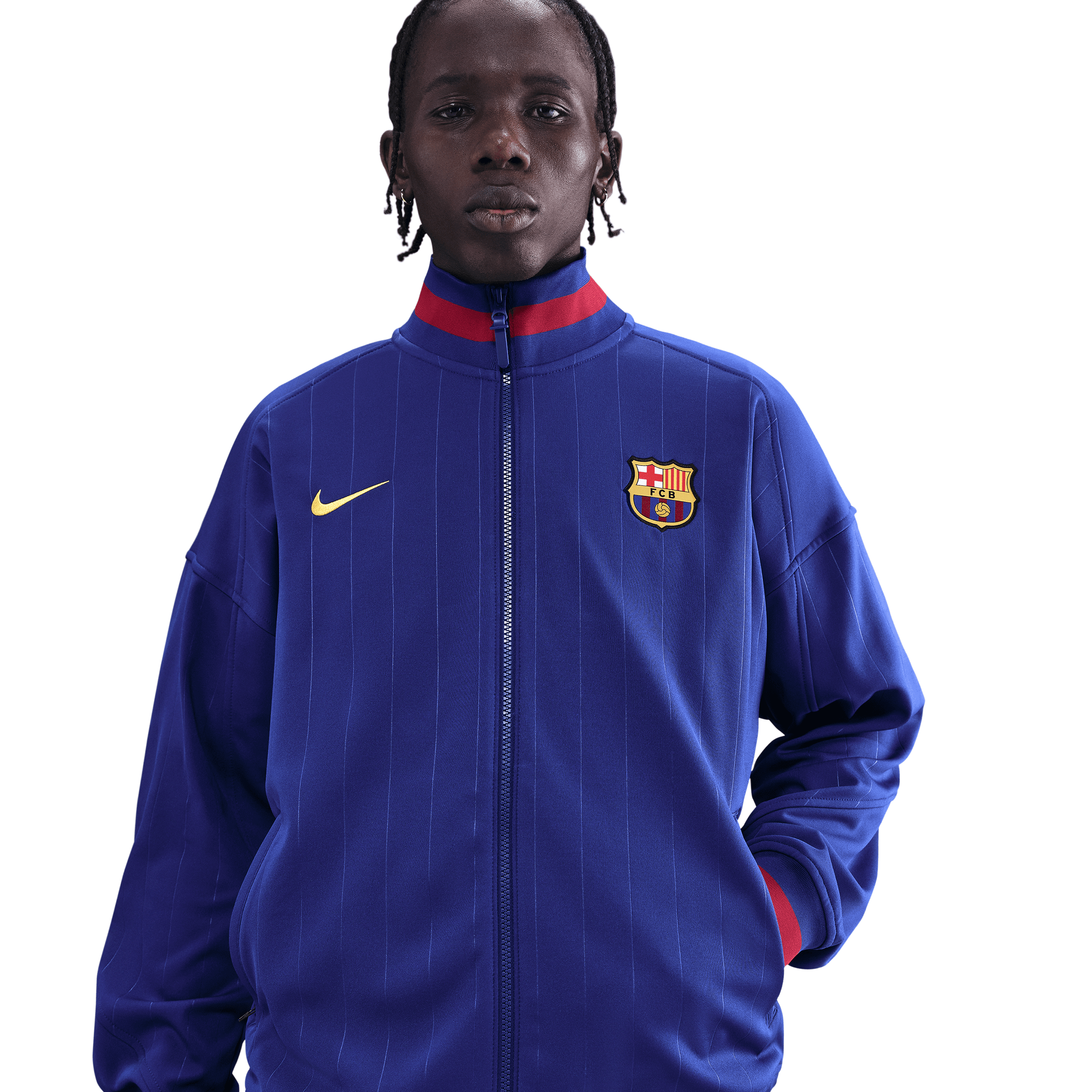 Nike FC Barcelona Academy Pro Home Men's Dri-FIT Soccer Anthem Jacket