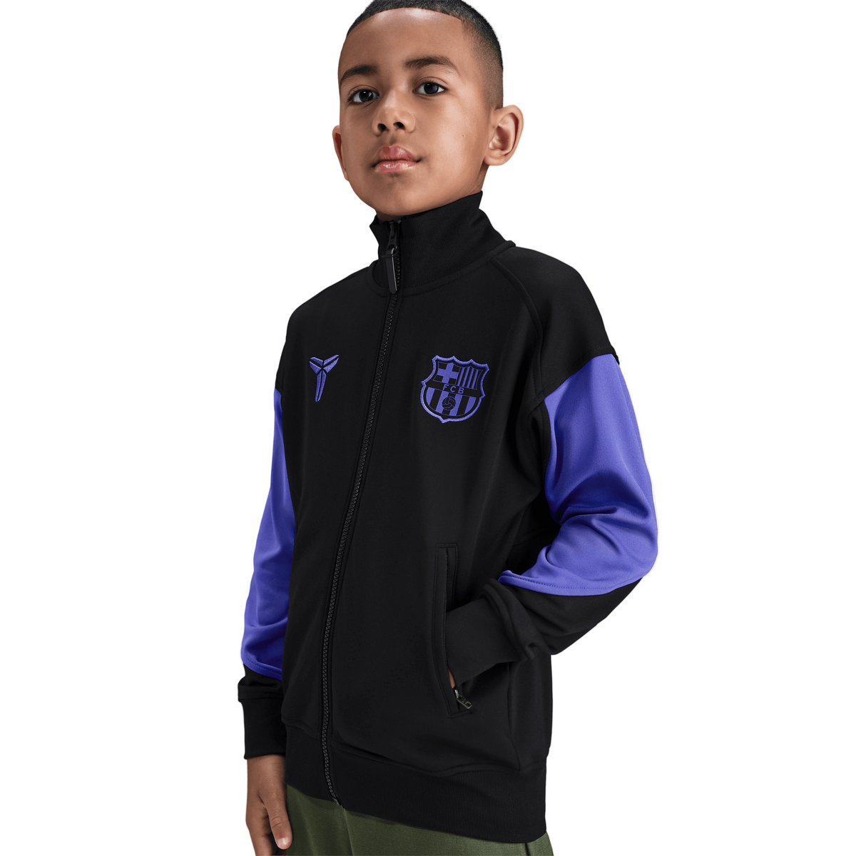 トップス FCRB BIG STAR JERSEY BLOUSON Kobe Bryant Big Kids' FC Barcelona Academy Pro Away Anthem Jacket