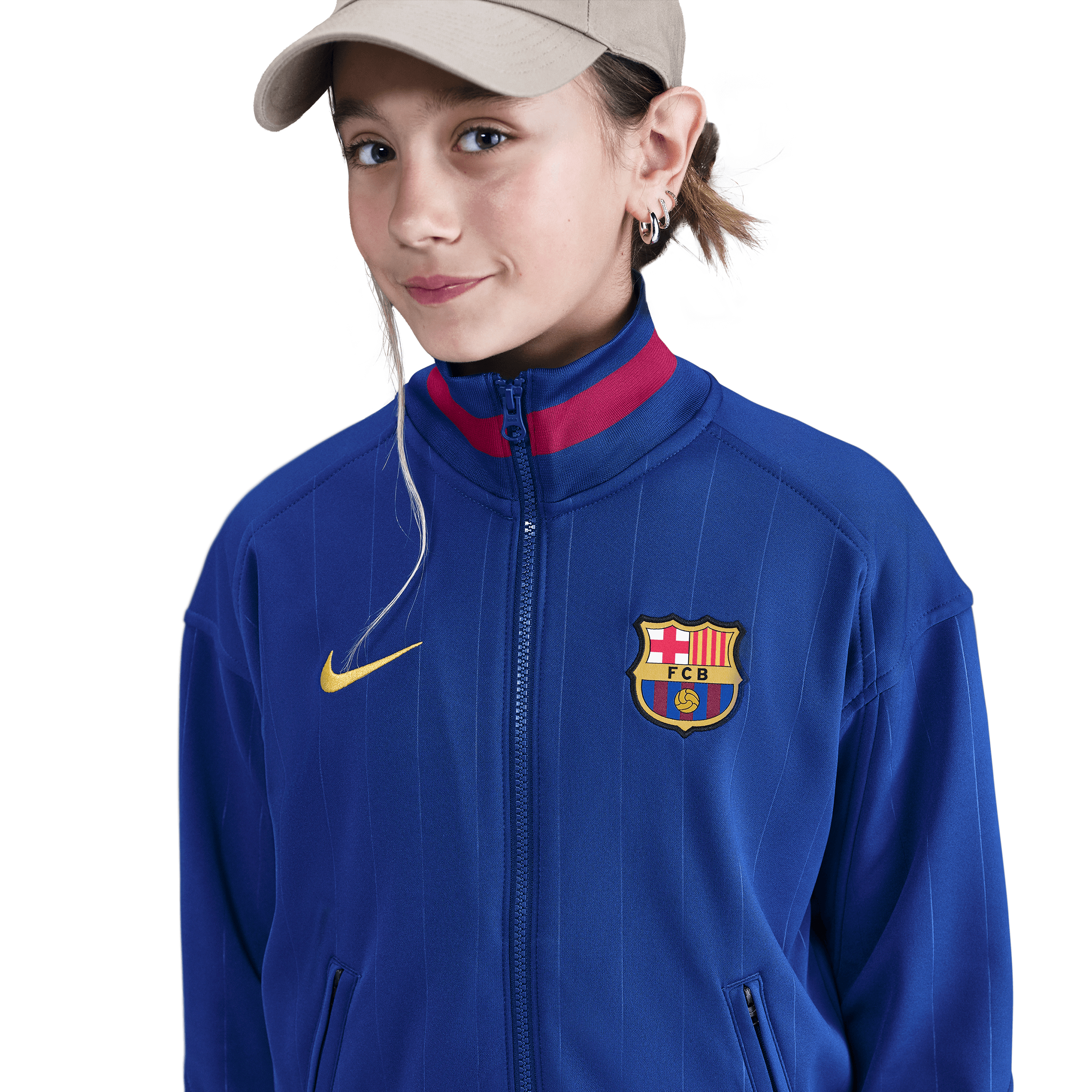 Nike Big Kids' FC Barcelona Academy Pro Home Dri-FIT Anthem Jacket