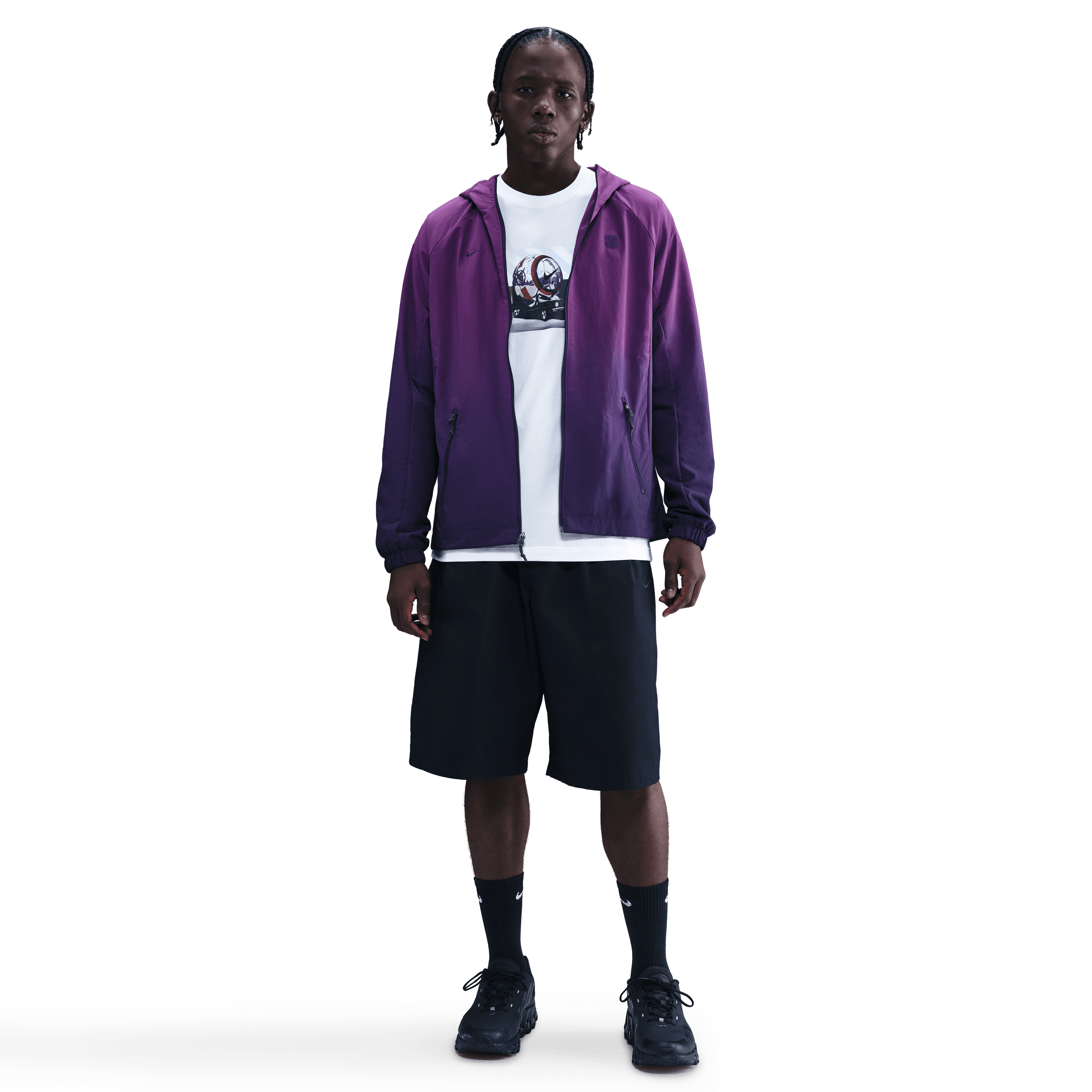 Nike FC Barcelona AWF AWF WVN GX Jacket-Bright Grape/imperial Purple
