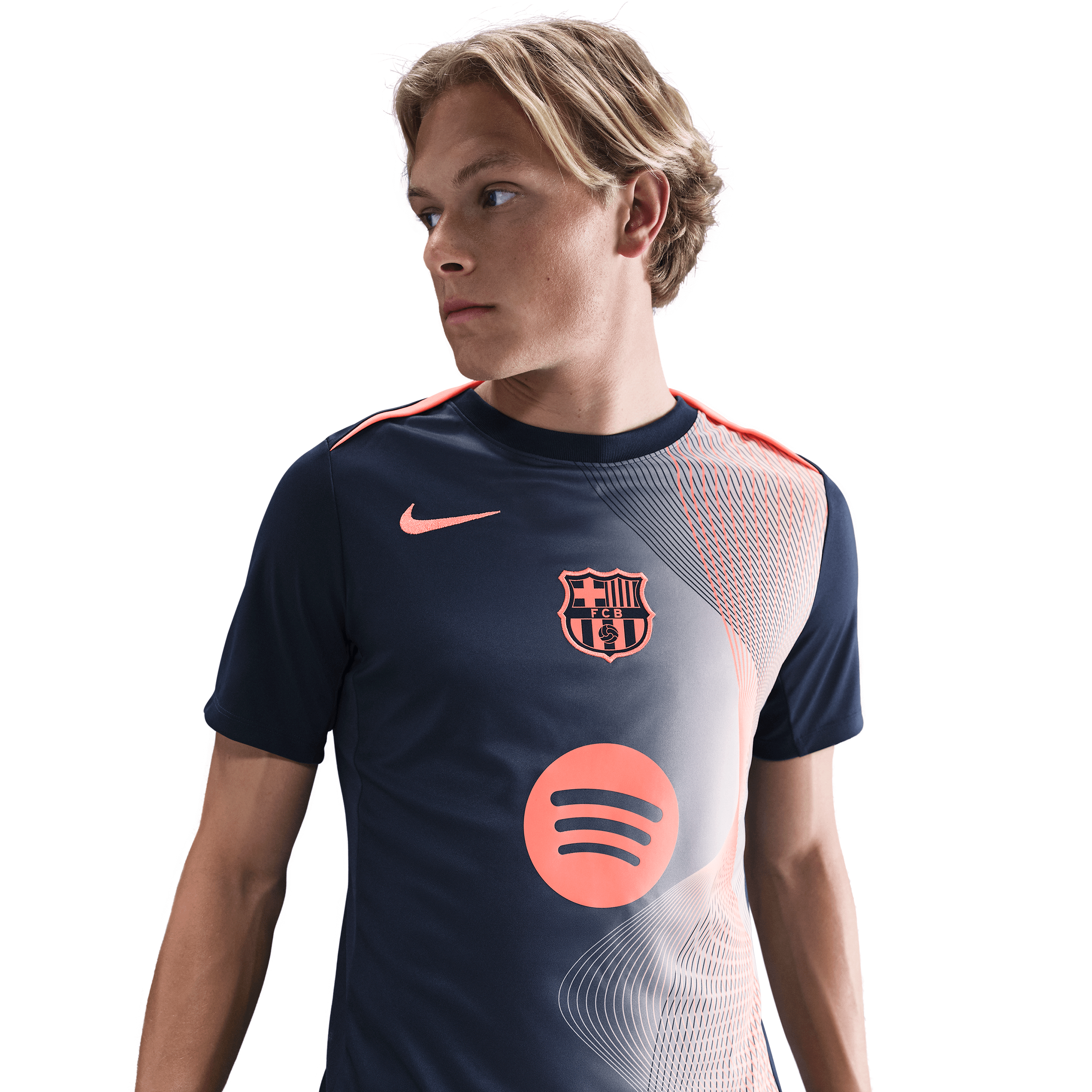 Nike FC Barcelona Academy Pro Third  Dri-FIT Soccer Pre-Match Top Jersey
