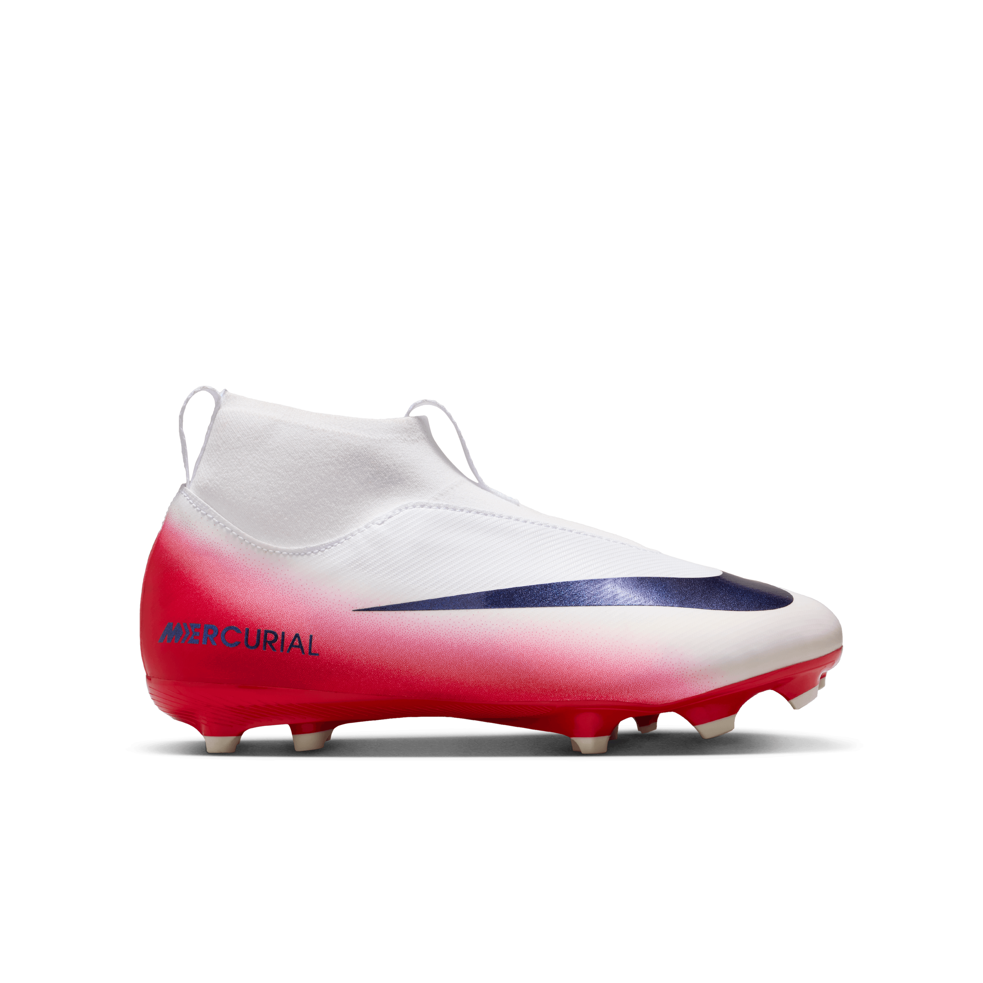 Nike Jr. Mercurial Superfly 10 Academy LV8 Big Kids' FG-University Red/dark Obsidian