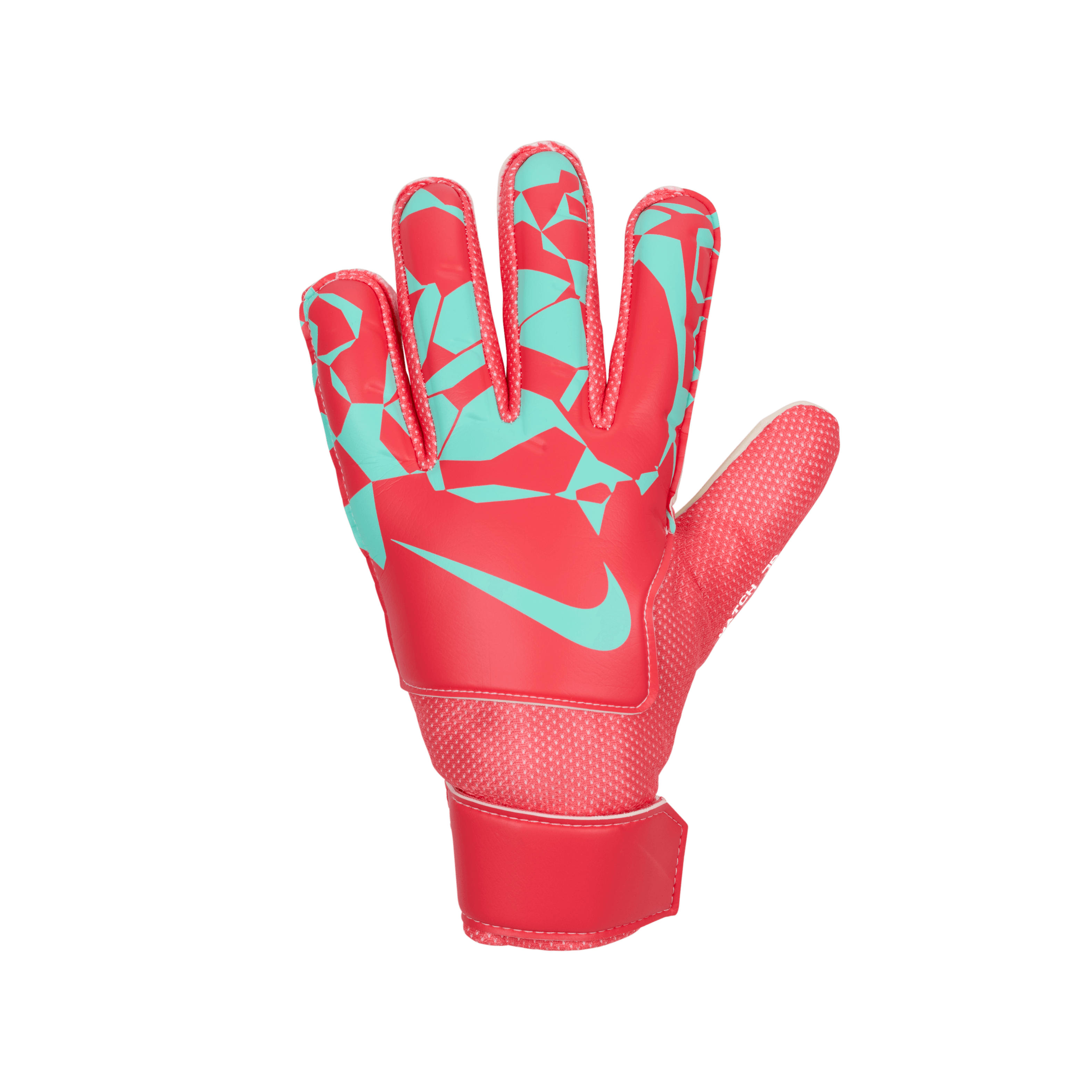 Nike Match Jr. Big Kids' Goalkeeper Gloves-Ember Glow/Aurora Green