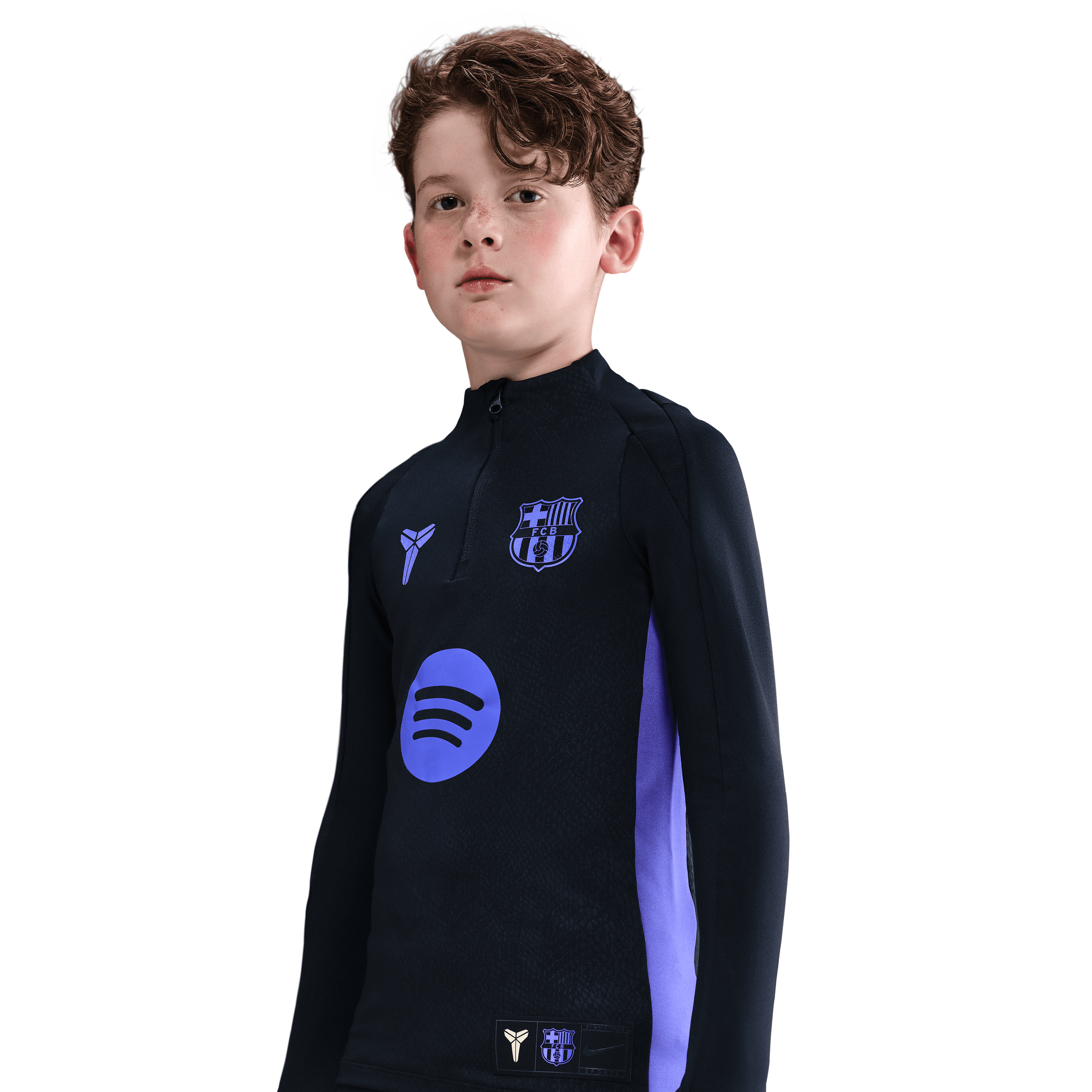 Kobe Bryant Big Kids' FC Barcelona Strike Away Dri-FIT Pre-Match Drill Top