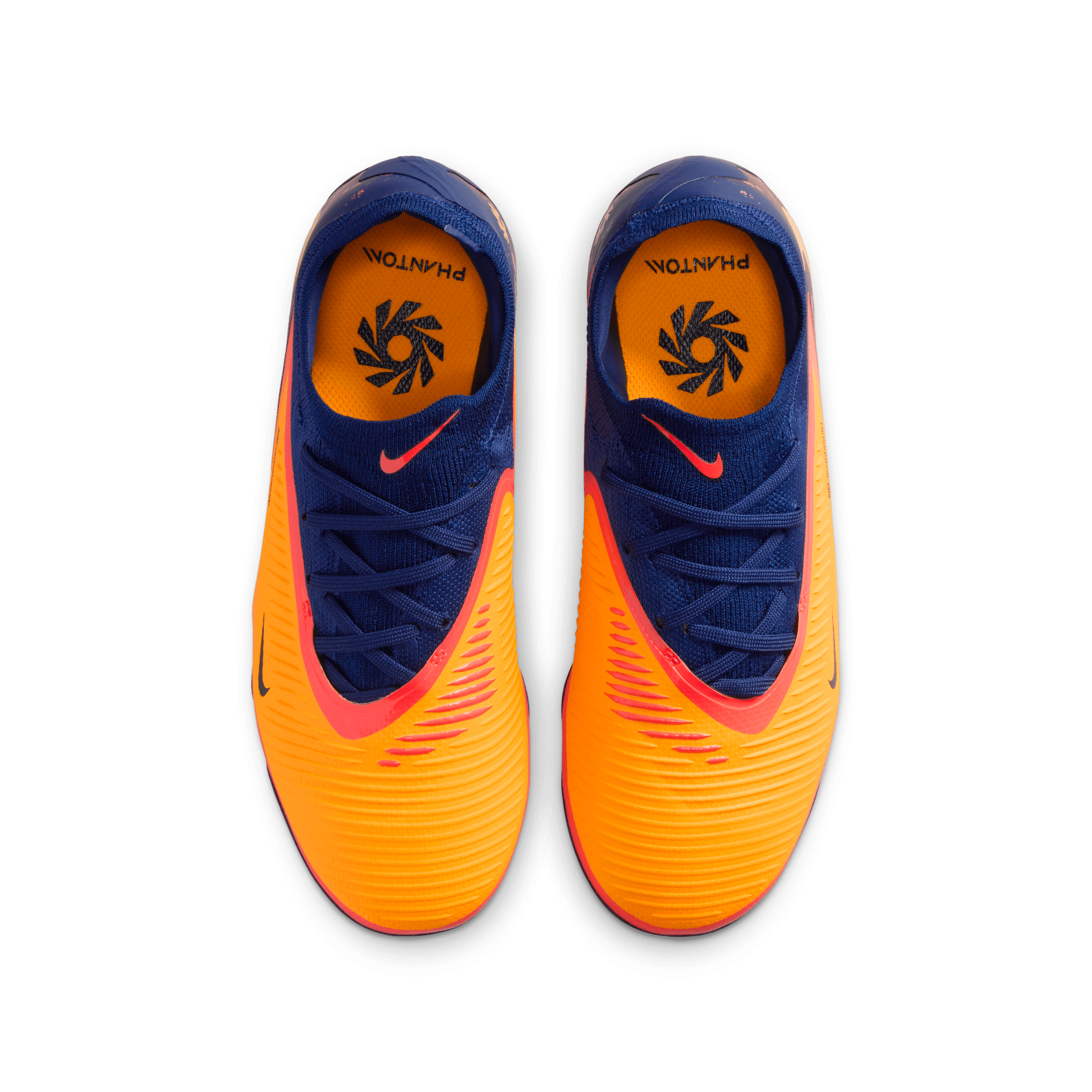 Nike Jr. Phantom 6 Low Pro "Erling Haaland FG/MG-Laser Orange/lemon Venom-blue Void