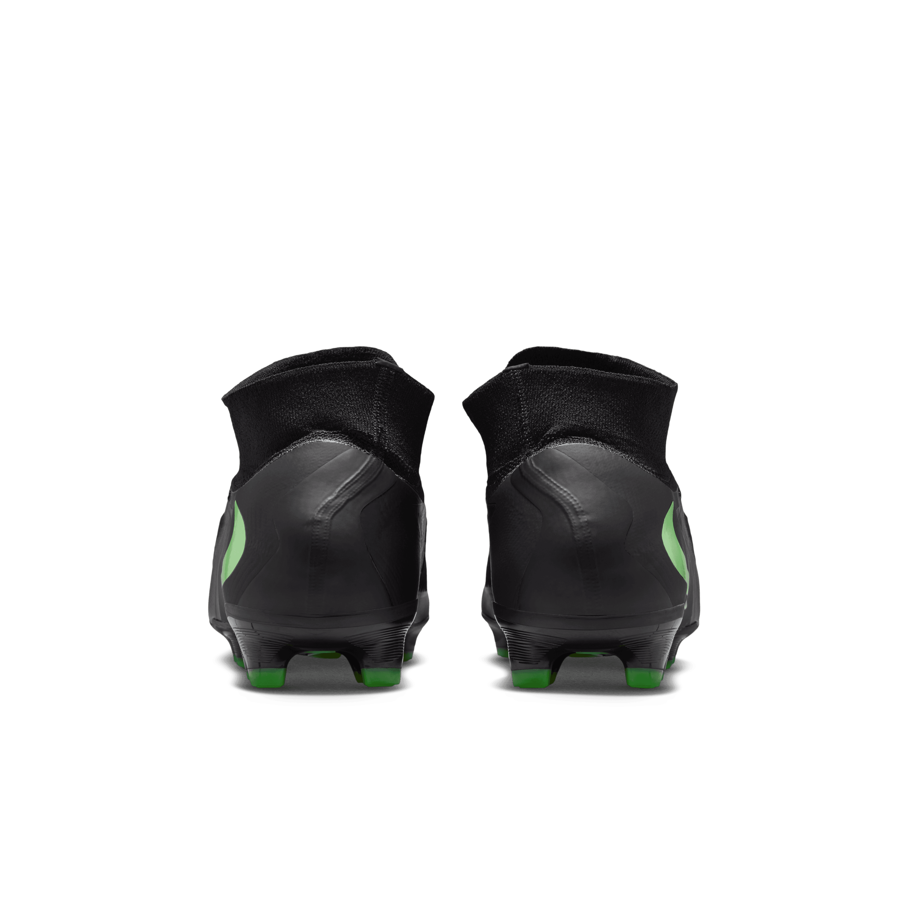 Nike Phantom 6 High Pro Firm-Ground Soccer Cleats- Black/Black/Illusion Green