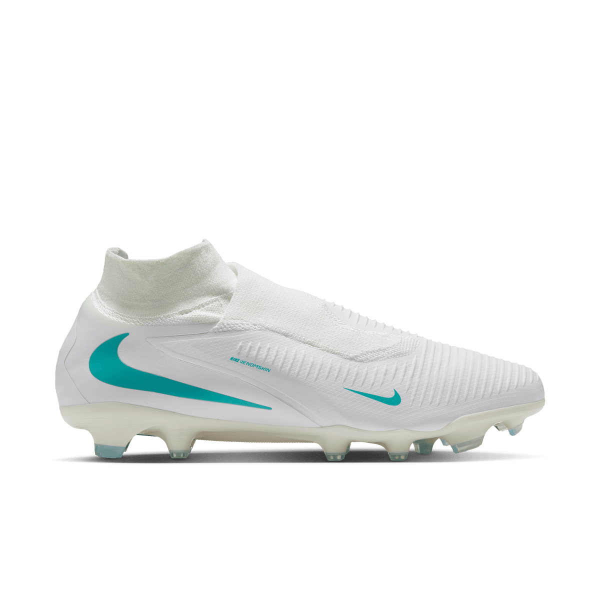 Nike Youth Phantom 6 High Pro Firm-WHITE/DUSTY CACTUS-WHITE