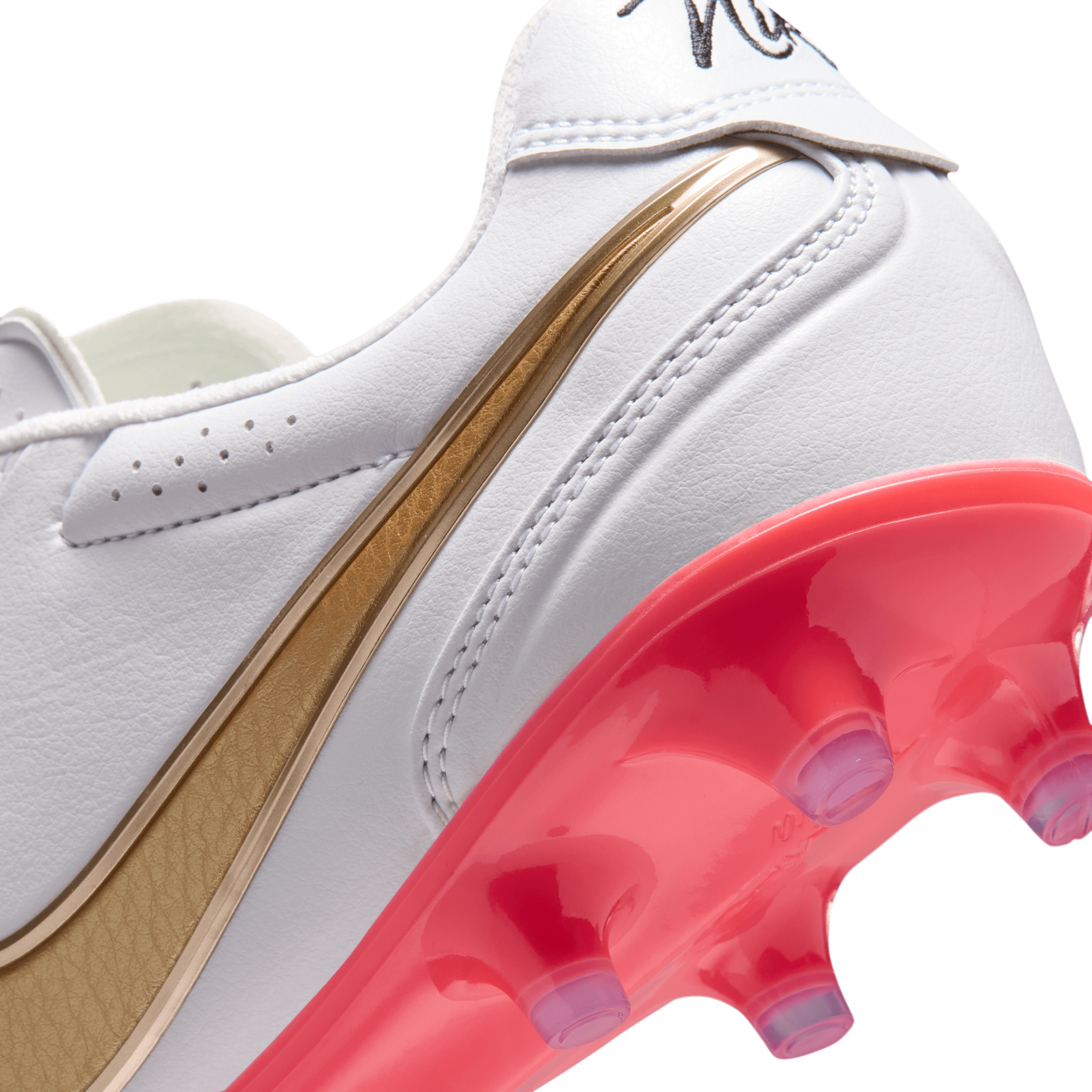 Nike Tiempo Ligera Pro FG - White/Blur-Bright Crimson