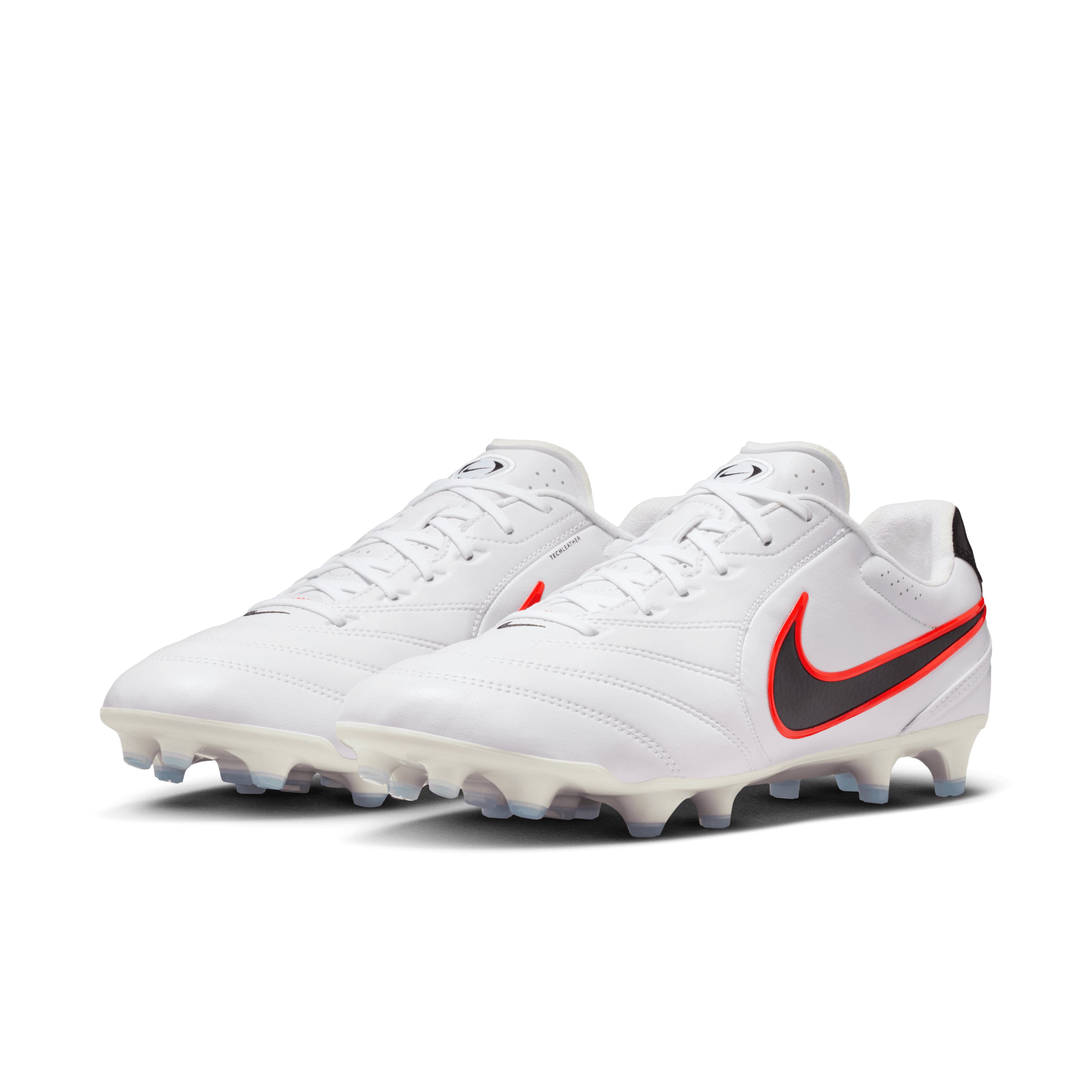 Nike Tiempo Ligera Pro FG-White/Black-Bright Crimson