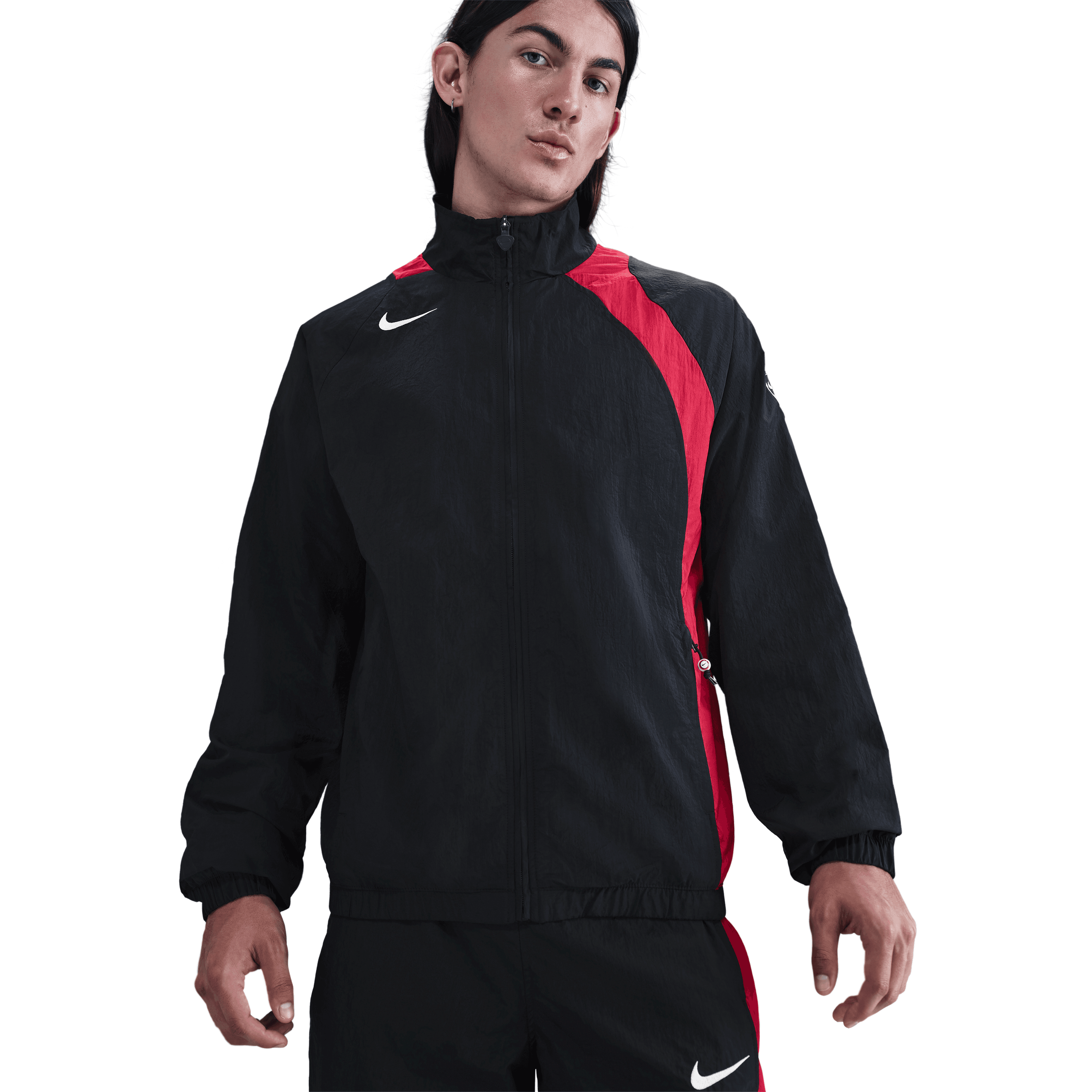 Nike Total 90 Men's Repel Soccer Track Jacket-Black/Gym Red