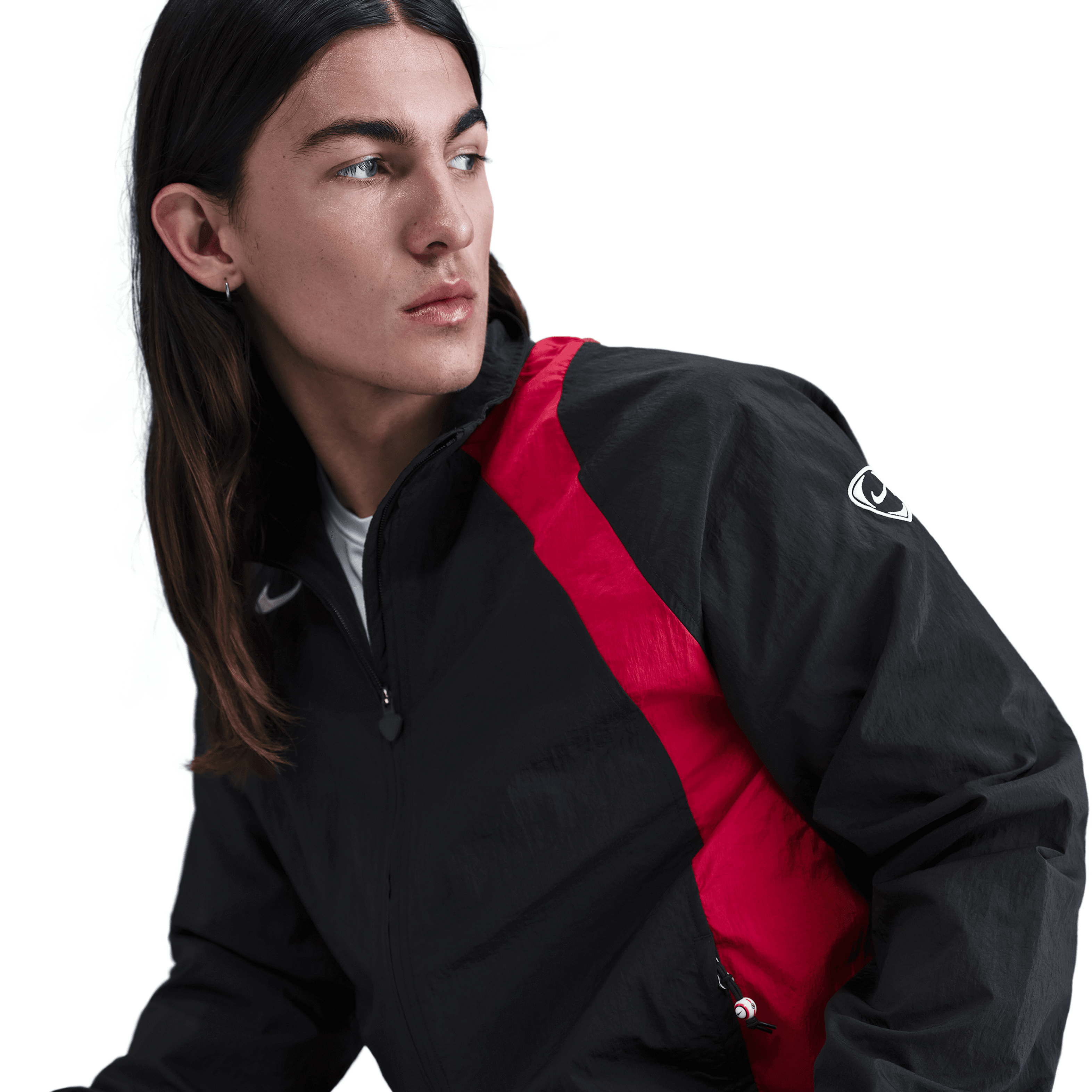 Nike Total 90 Men's Repel Soccer Track Jacket-Black/Gym Red