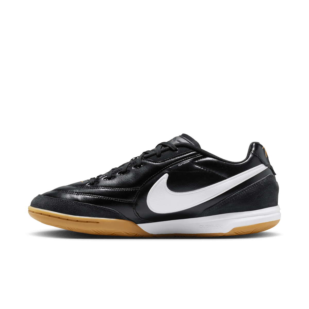 Nike Tiempo Streetgato PRM Indoor/Court Low-Top Soccer Shoes- BLACK/WHITE