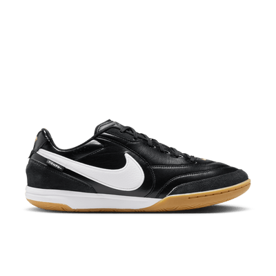 Nike Tiempo Streetgato PRM Indoor/Court Low-Top Soccer Shoes- BLACK/WHITE