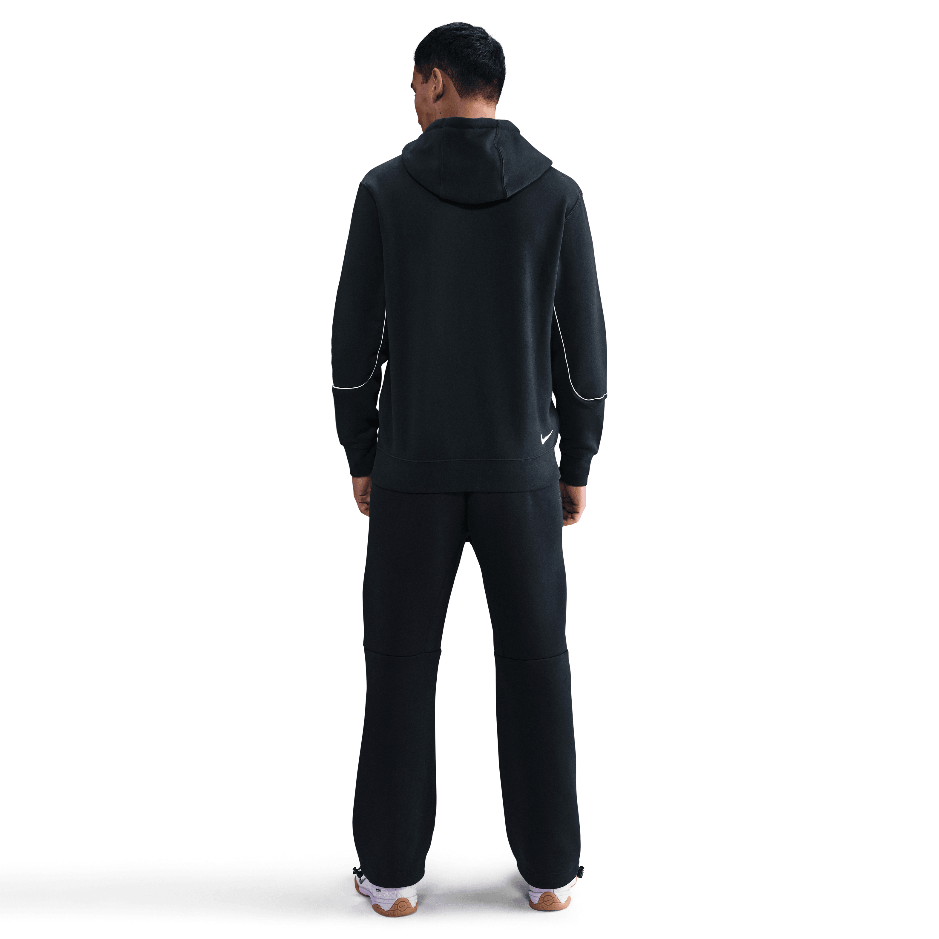 Nike Club Total 90 Men's Soccer Pullover Hoodie-Black/White
