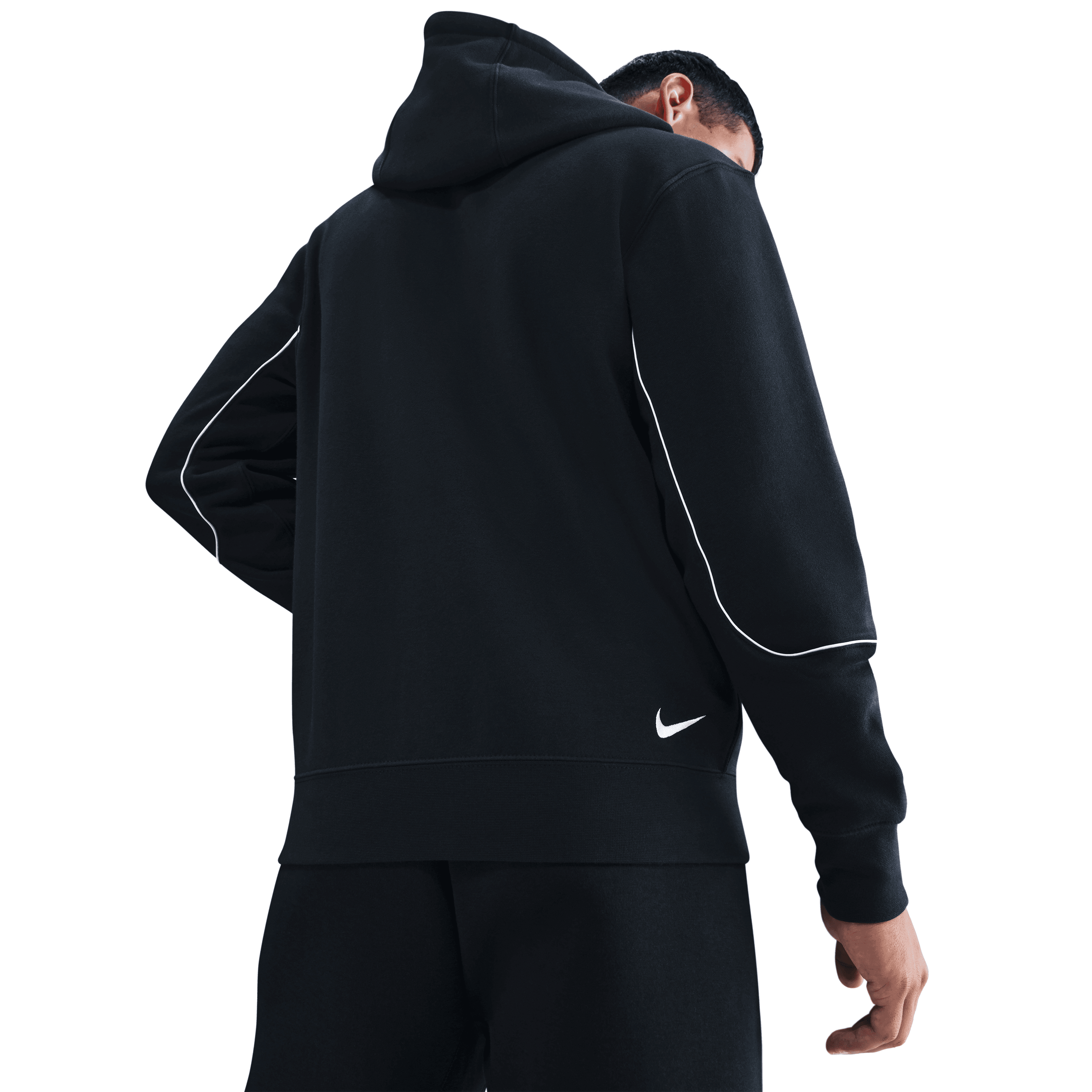 Nike Club Total 90 Men's Soccer Pullover Hoodie-Black/White