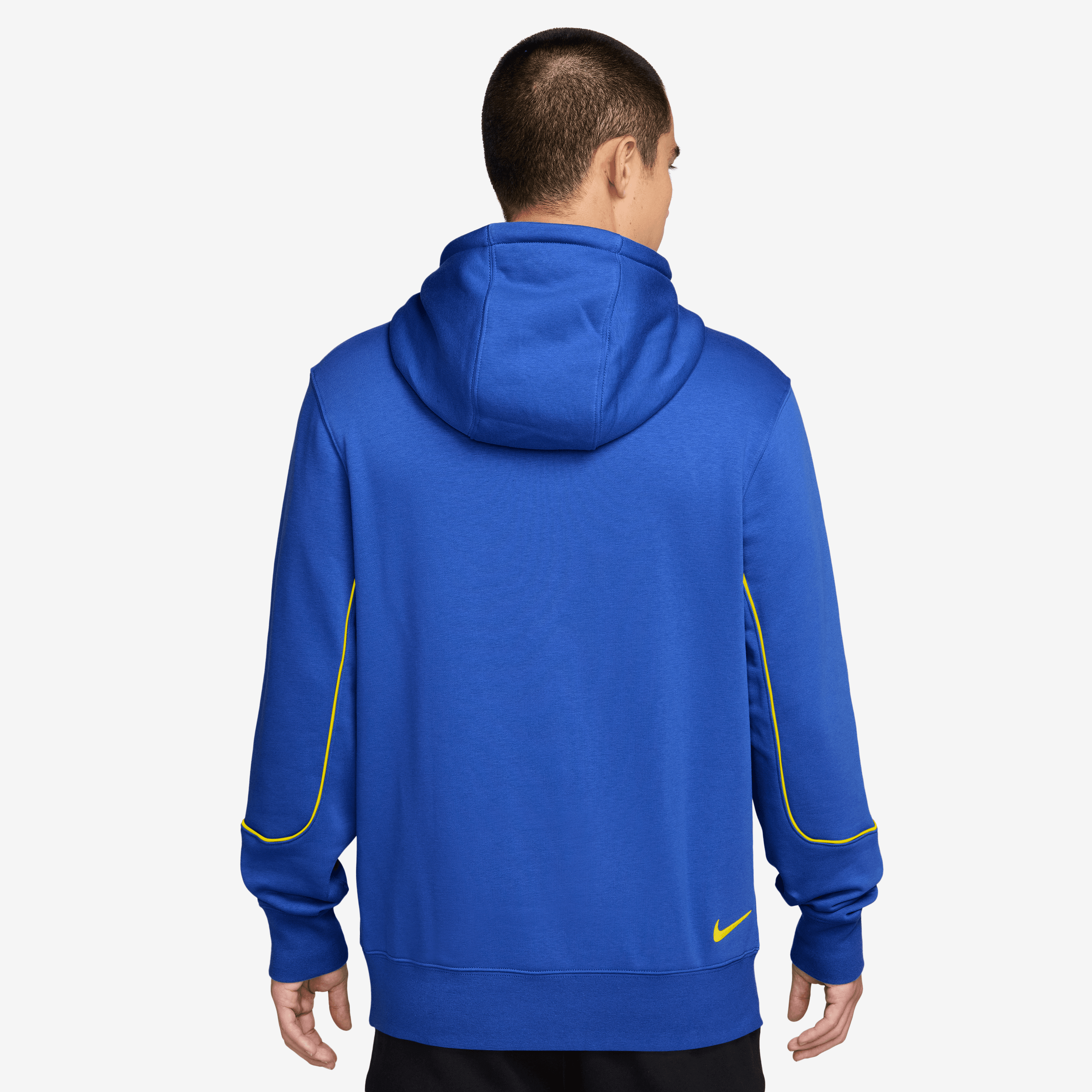 Nike Club Total 90 Men's Soccer Pullover Hoodie-Game Royal/Lightening