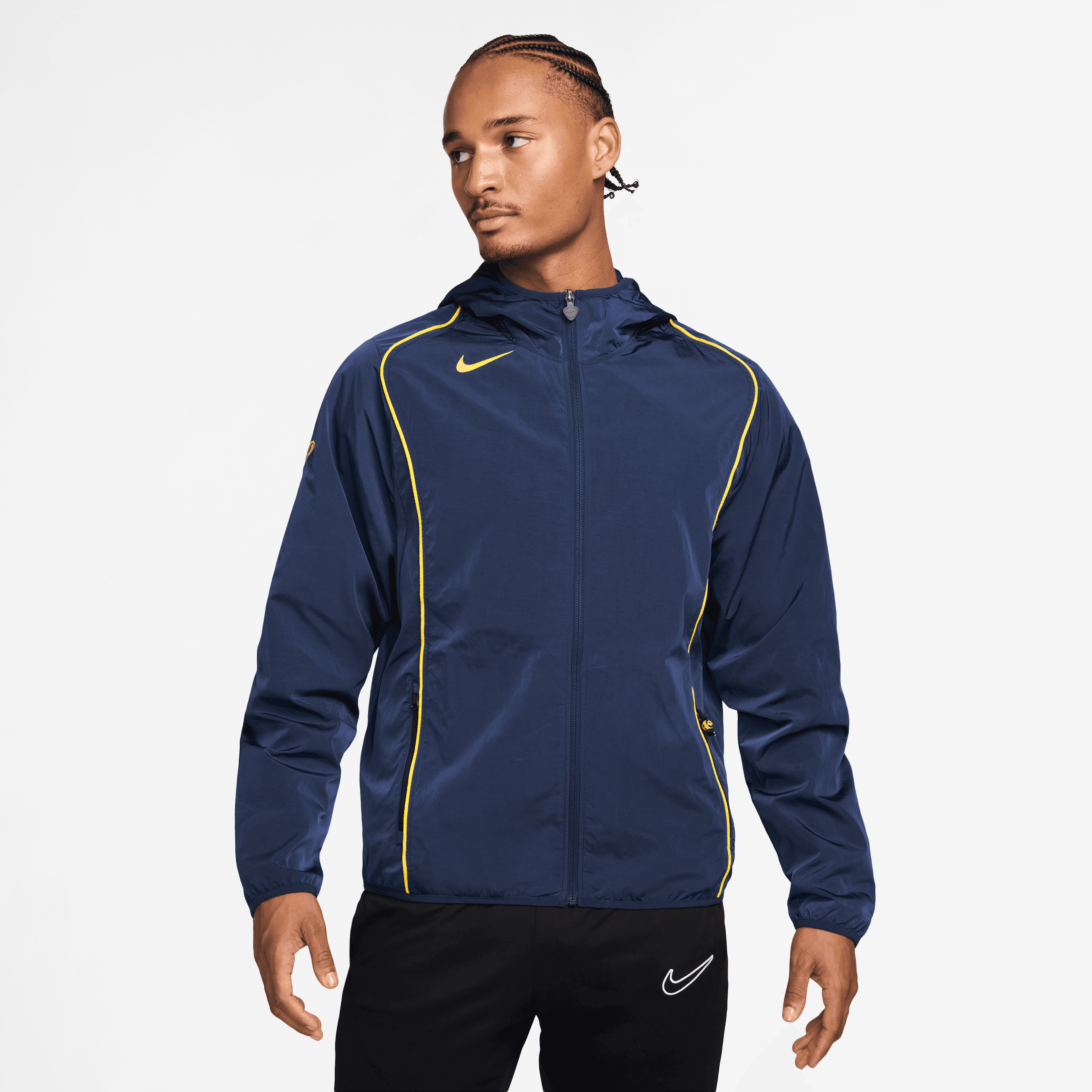Nike Total 90 Men's Repel Soccer Full-Zip Jacket-Midnight Navy/game Royal/lightening