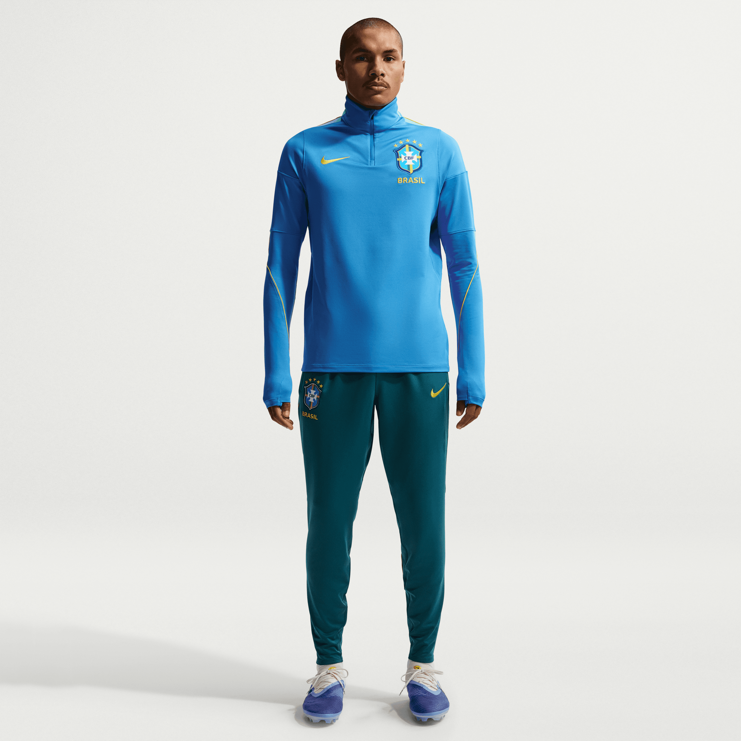 Brazil Strike Men's Nike Dri-FIT Soccer Drill Top