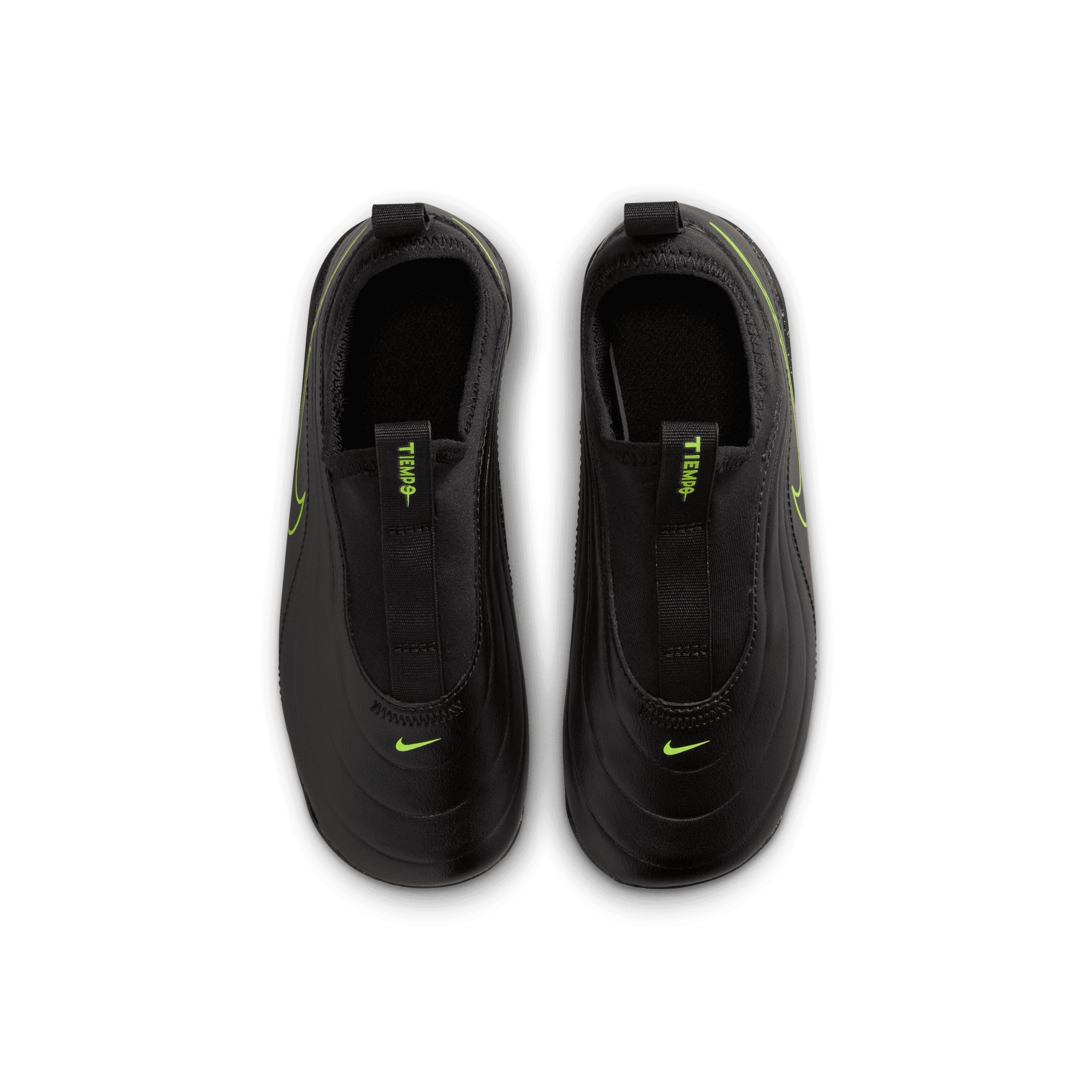 Nike Jr. Tiempo Maestro Club MG Low-Top Soccer Cleats- Black/Volt
