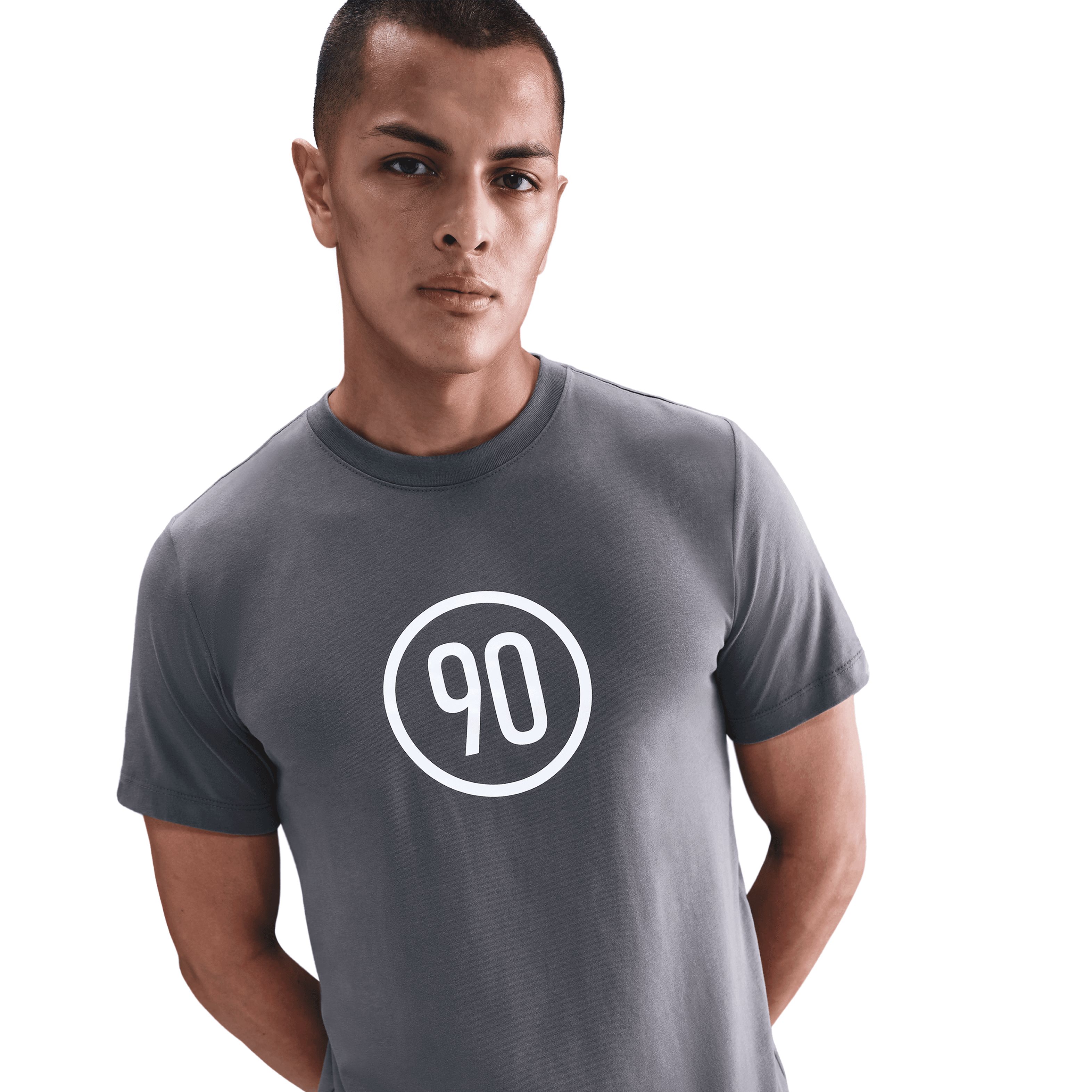 Nike Total 90 Men's Soccer T-Shirt- Lt Graphite/White