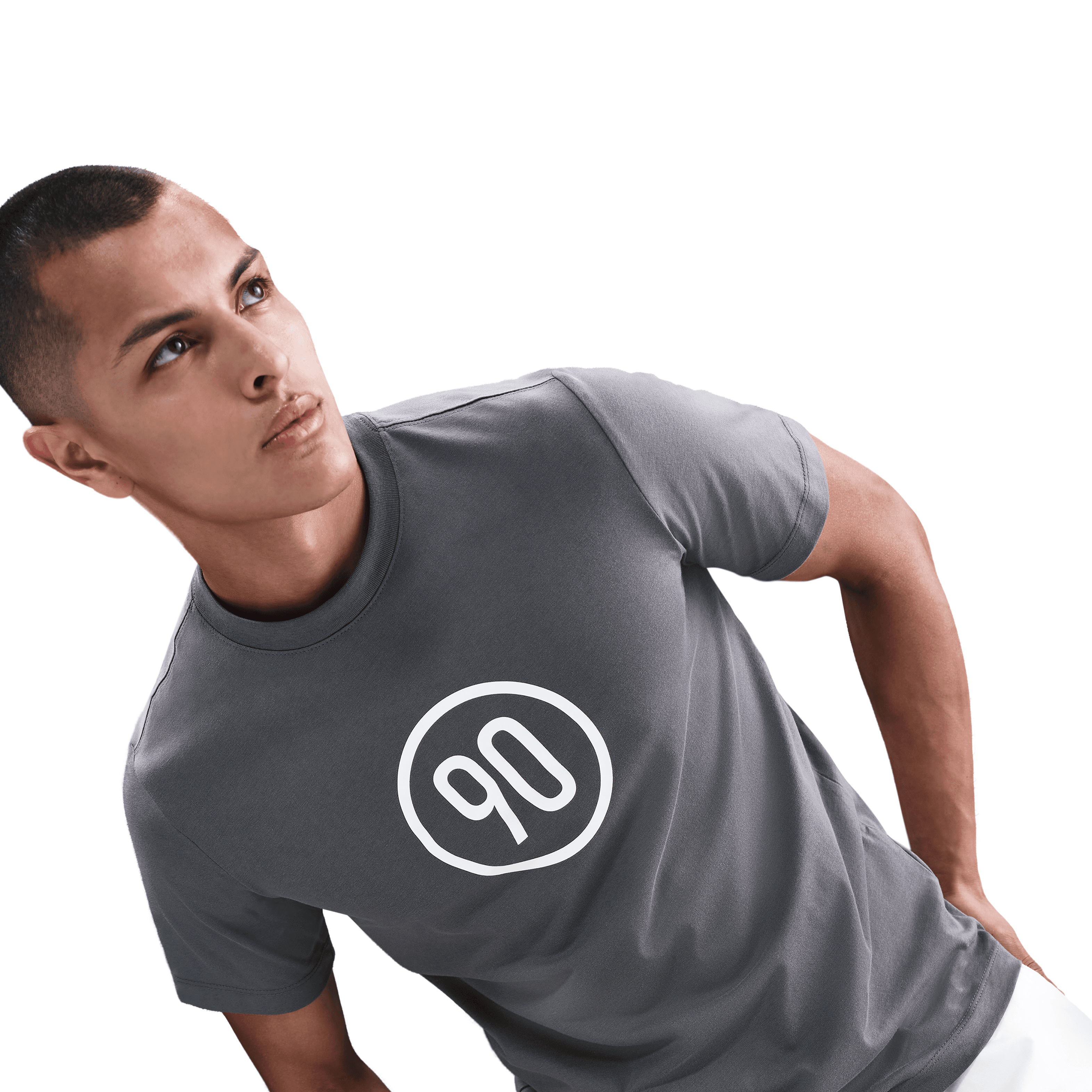 Nike Total 90 Men's Soccer T-Shirt- Lt Graphite/White
