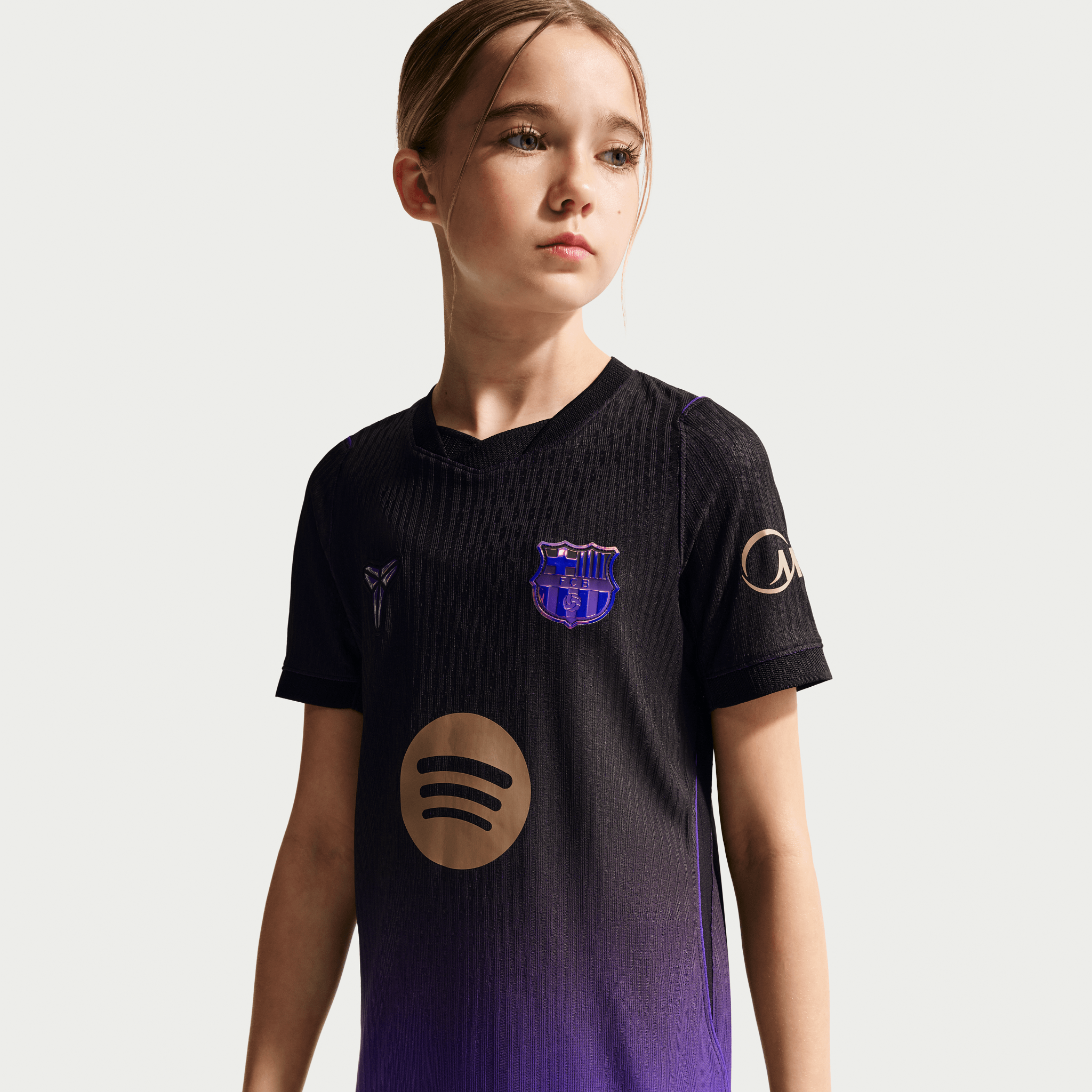 Nike Youth FC Barcelona Kobe Aero-FIT Authentic Match Away Jersey 26/27 - front detail