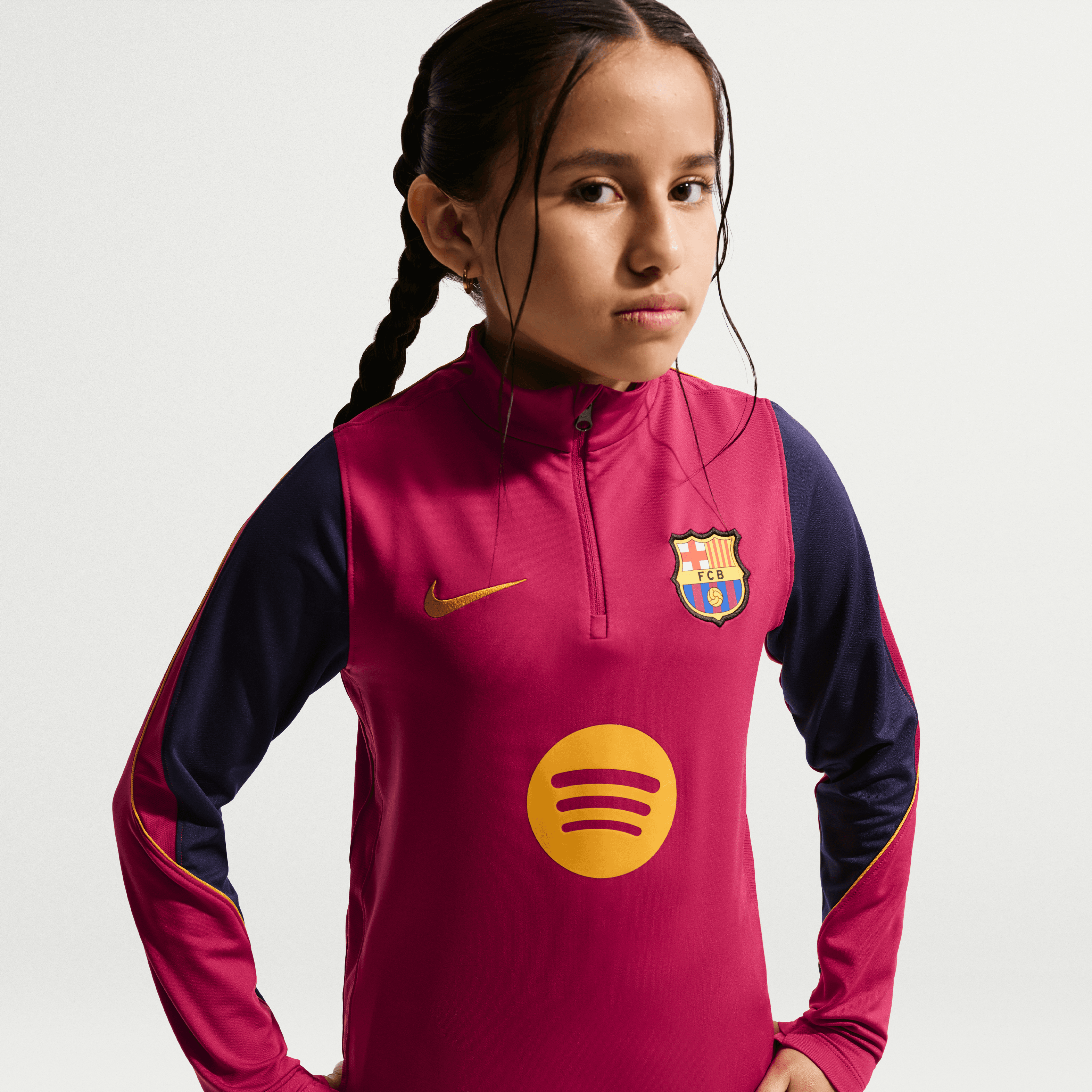 Nike FC Barcelona Strike Big Kids' Dri-FIT Soccer Knit Drill Top