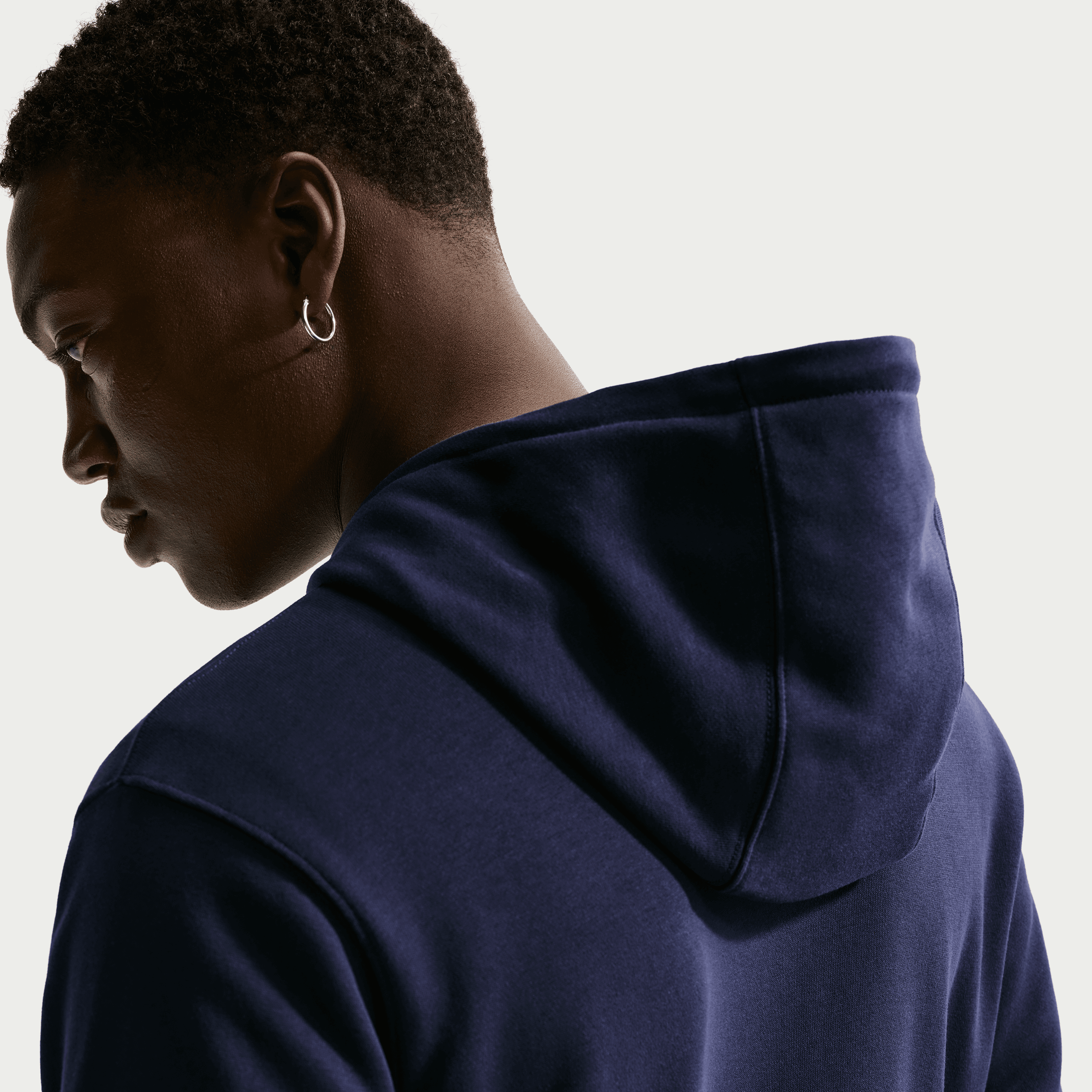 Nike FC Barcelona Club Pullover Hoodie -Navy