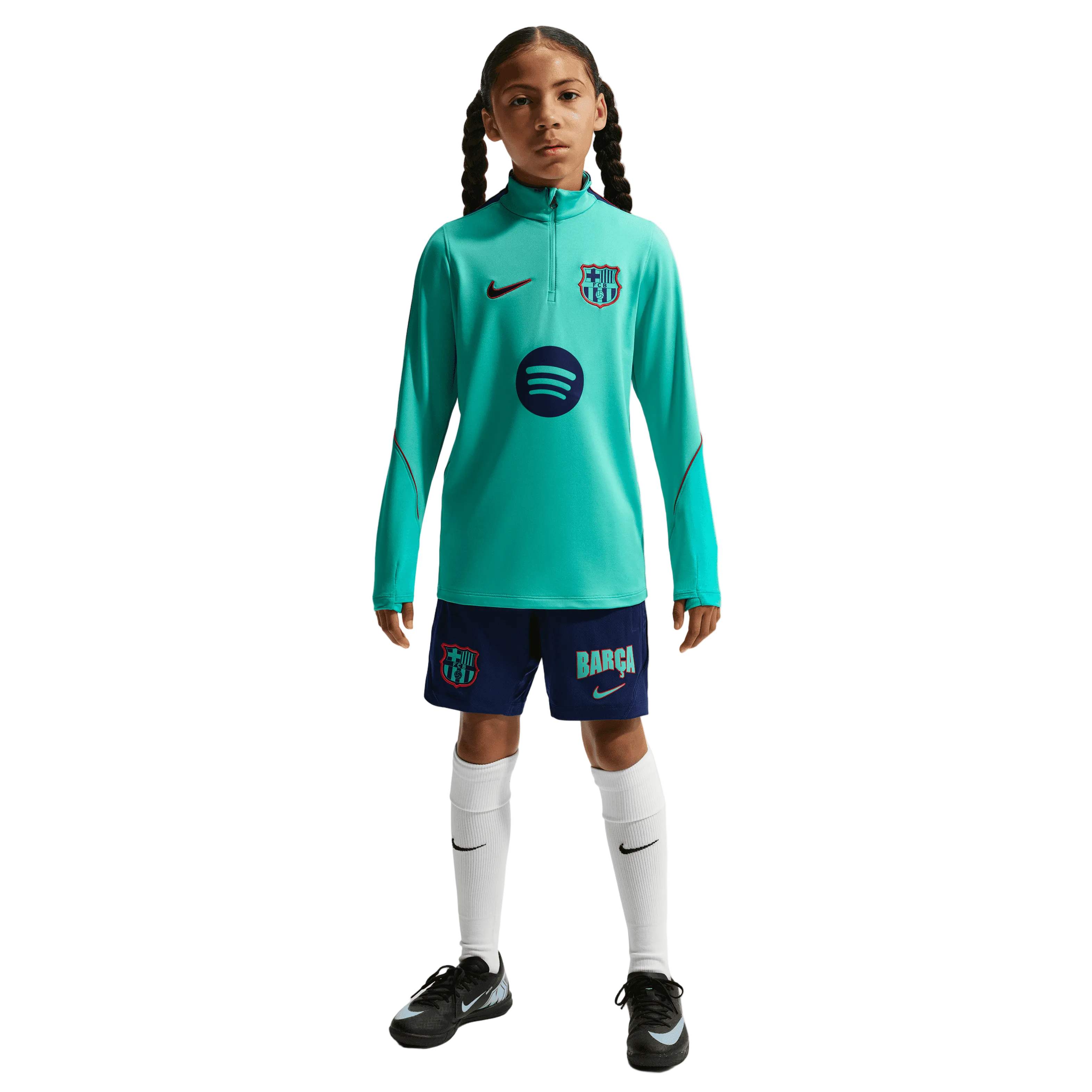 Nike Youth FC Barcelona Strike Third Big Kids' Dri-FIT Soccer Knit Drill Top