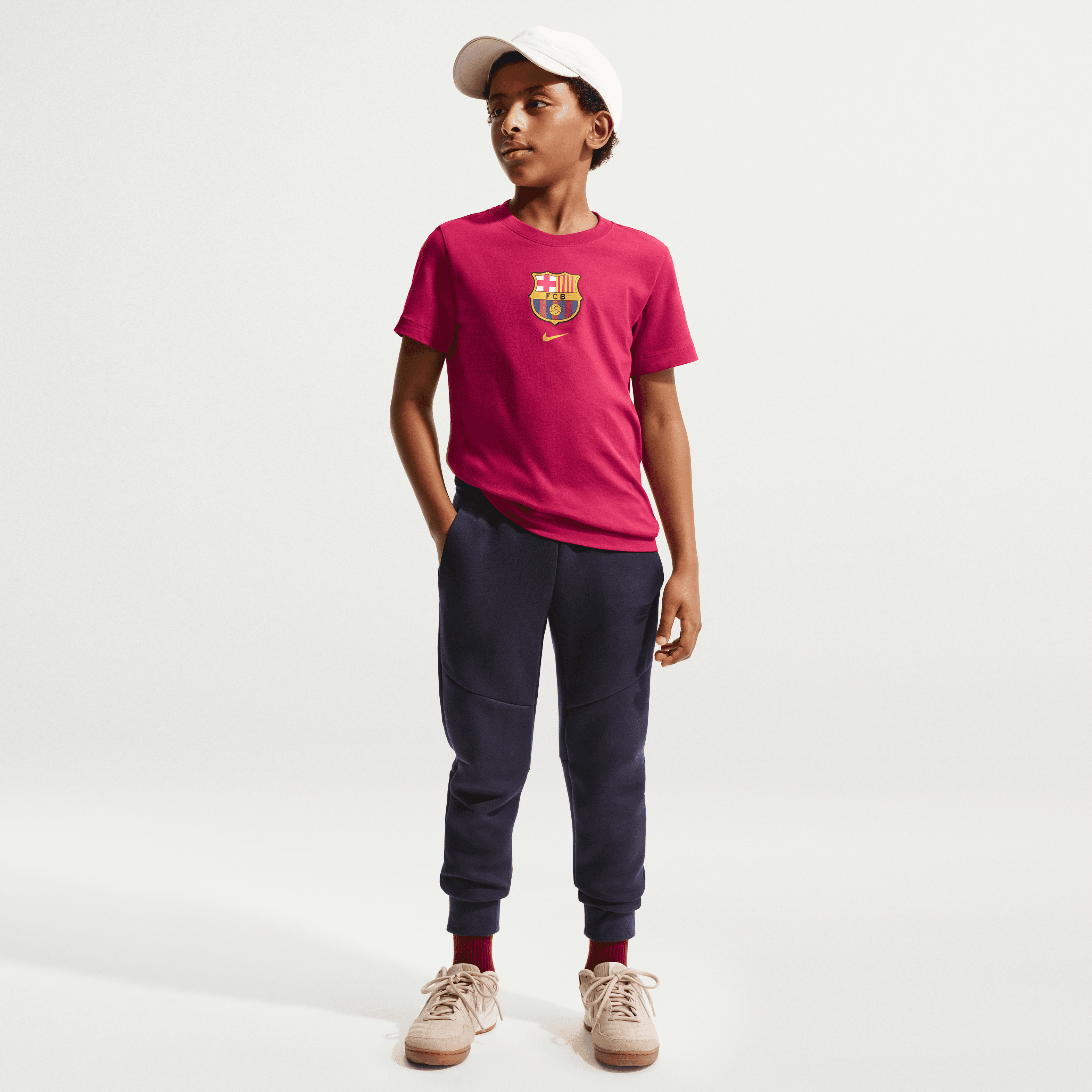 Nike FC Barcelona Big Kids' Soccer T-Shirt