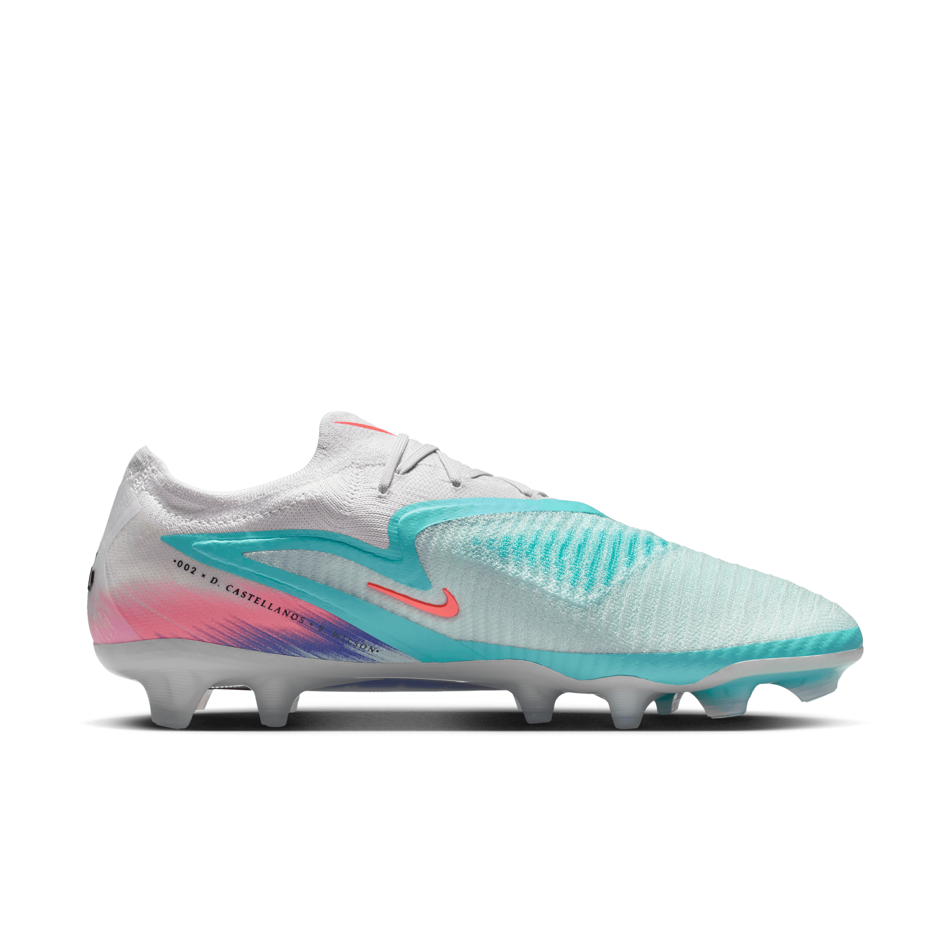 Nike United Phantom 6 Low Elite FG- Pistachio Frost/Hyper Orange