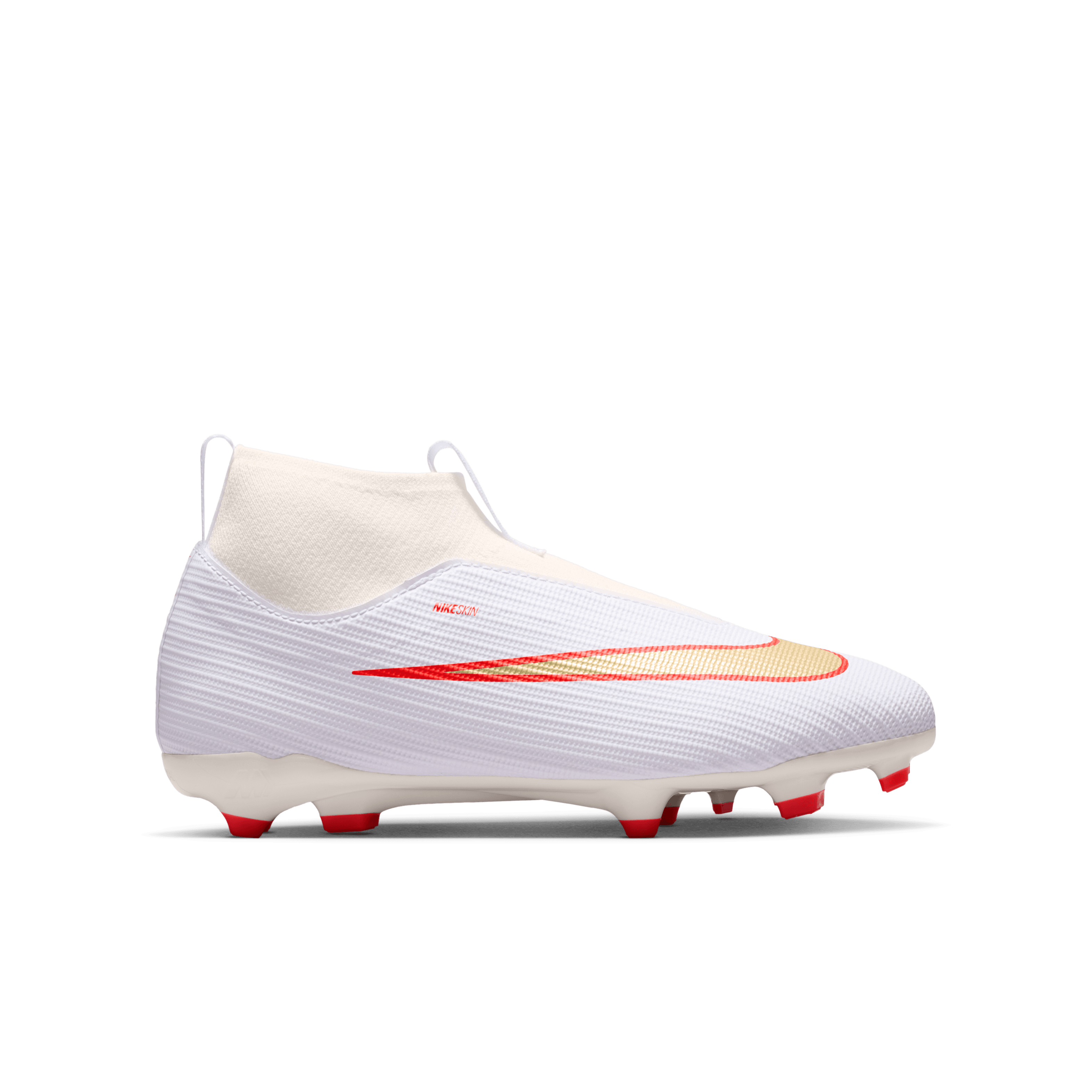 Nike Jr. Mercurial Superfly 11 Academy FG - WHITE/BLUR-BRIGHT CRIMSON