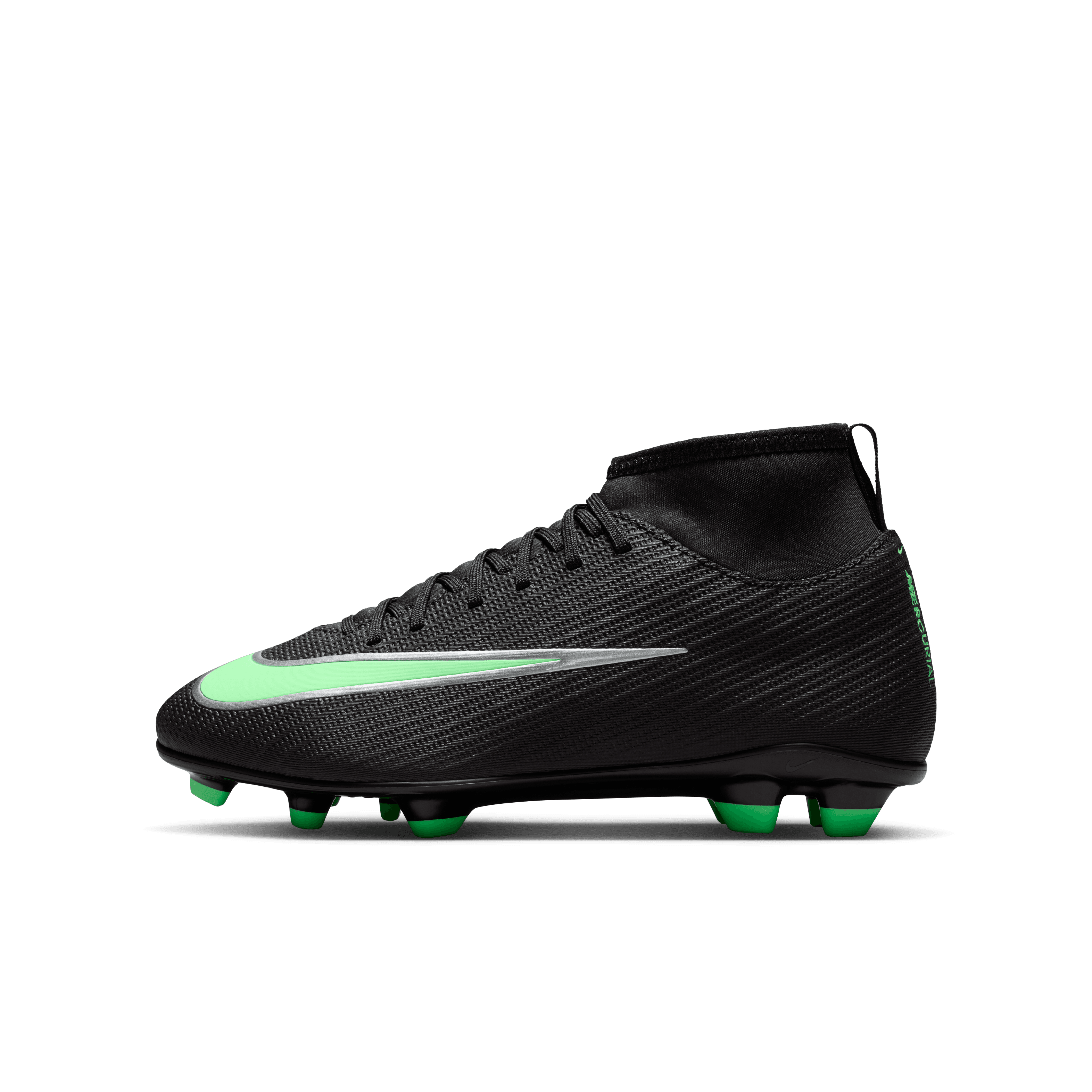 Nike Jr. Mercurial Superfly 11 Club FG - black/illusion GREEN-BLACK NOIR/VERT ILLUSION