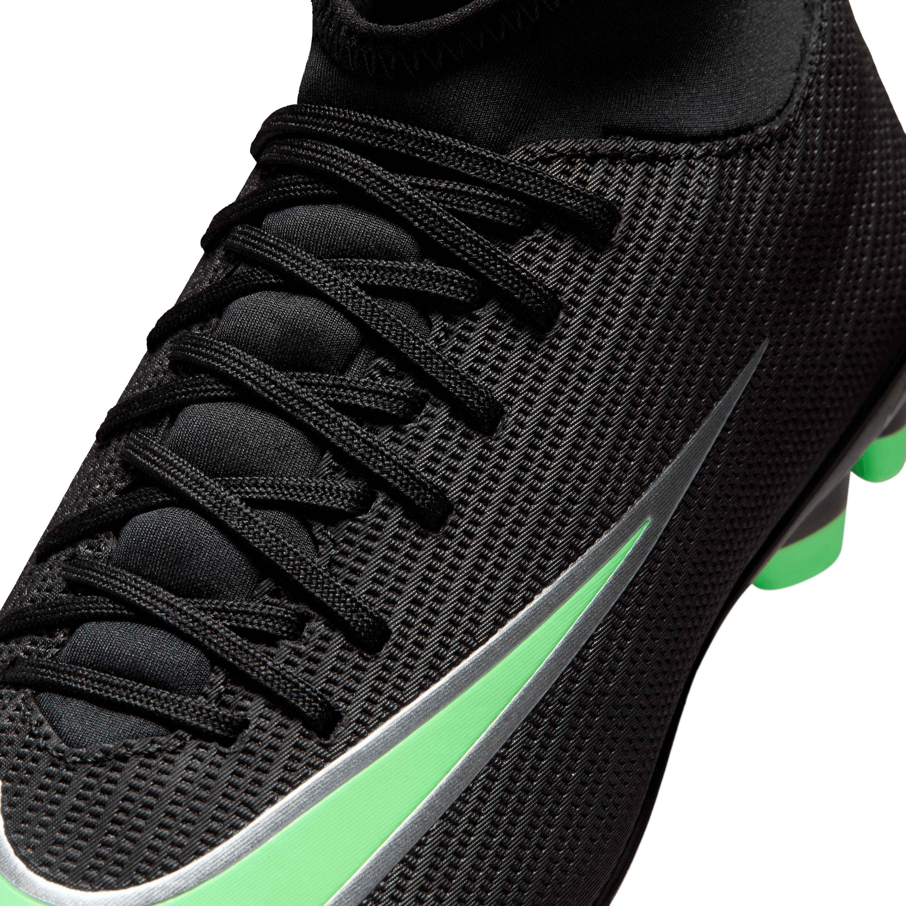 Nike Jr. Mercurial Superfly 11 Club FG - black/illusion GREEN-BLACK NOIR/VERT ILLUSION