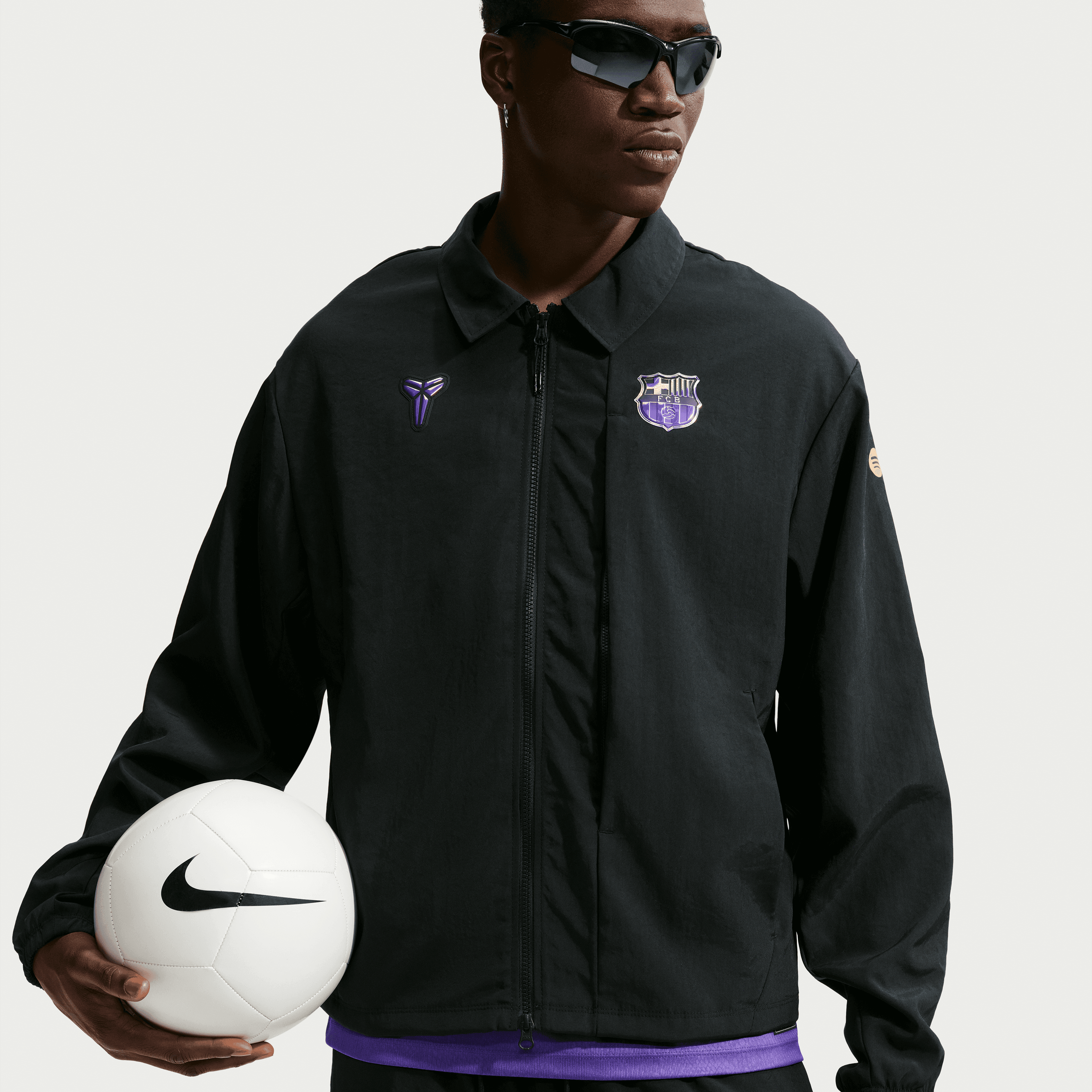 Nike Kobe Bryant FC Barcelona Away Men's  Soccer Woven Jacket