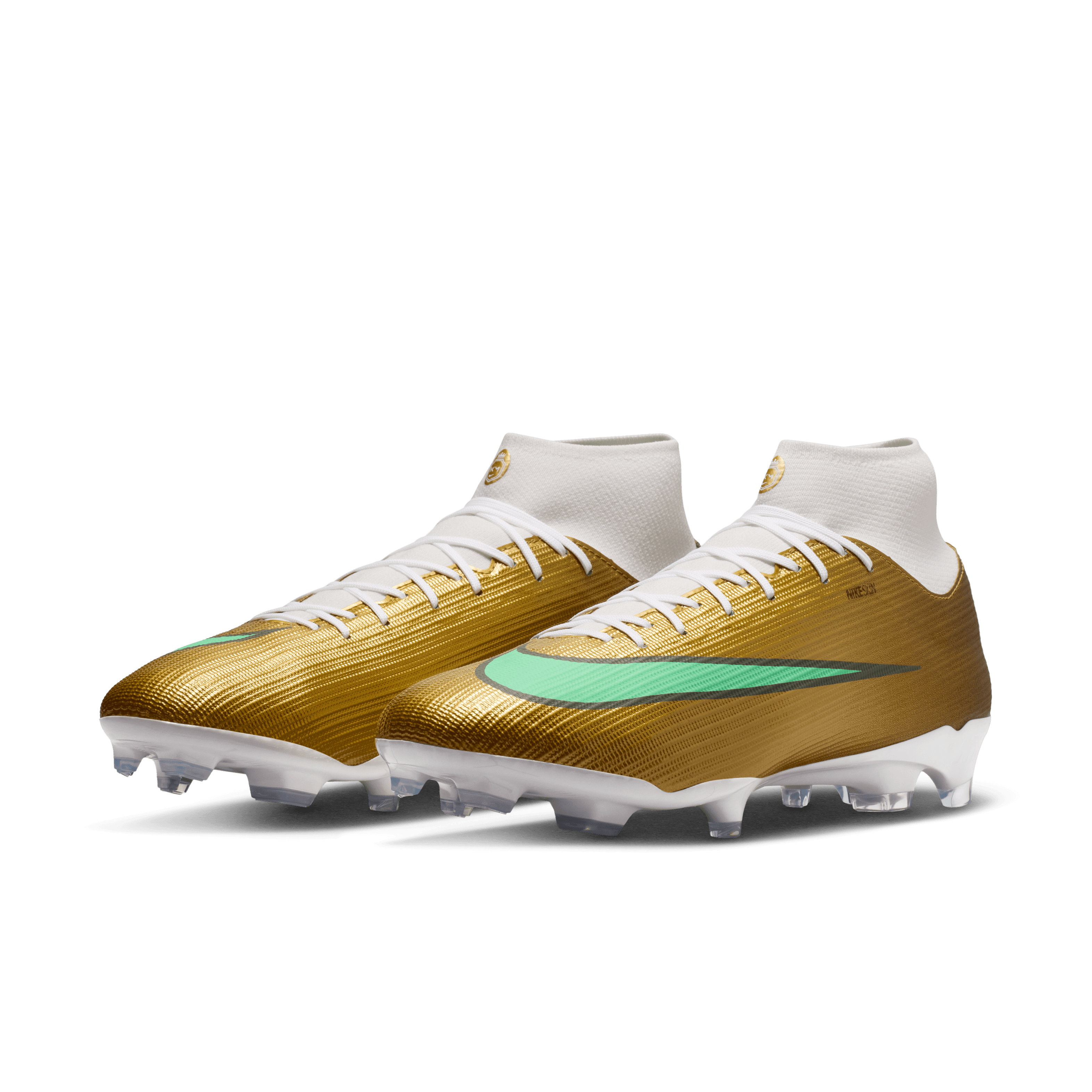 Nike Nike Mercurial Superfly 11 Academy "Kylian Mbappé" FG/MG -METALLIC GOLD/GREEN GLOW