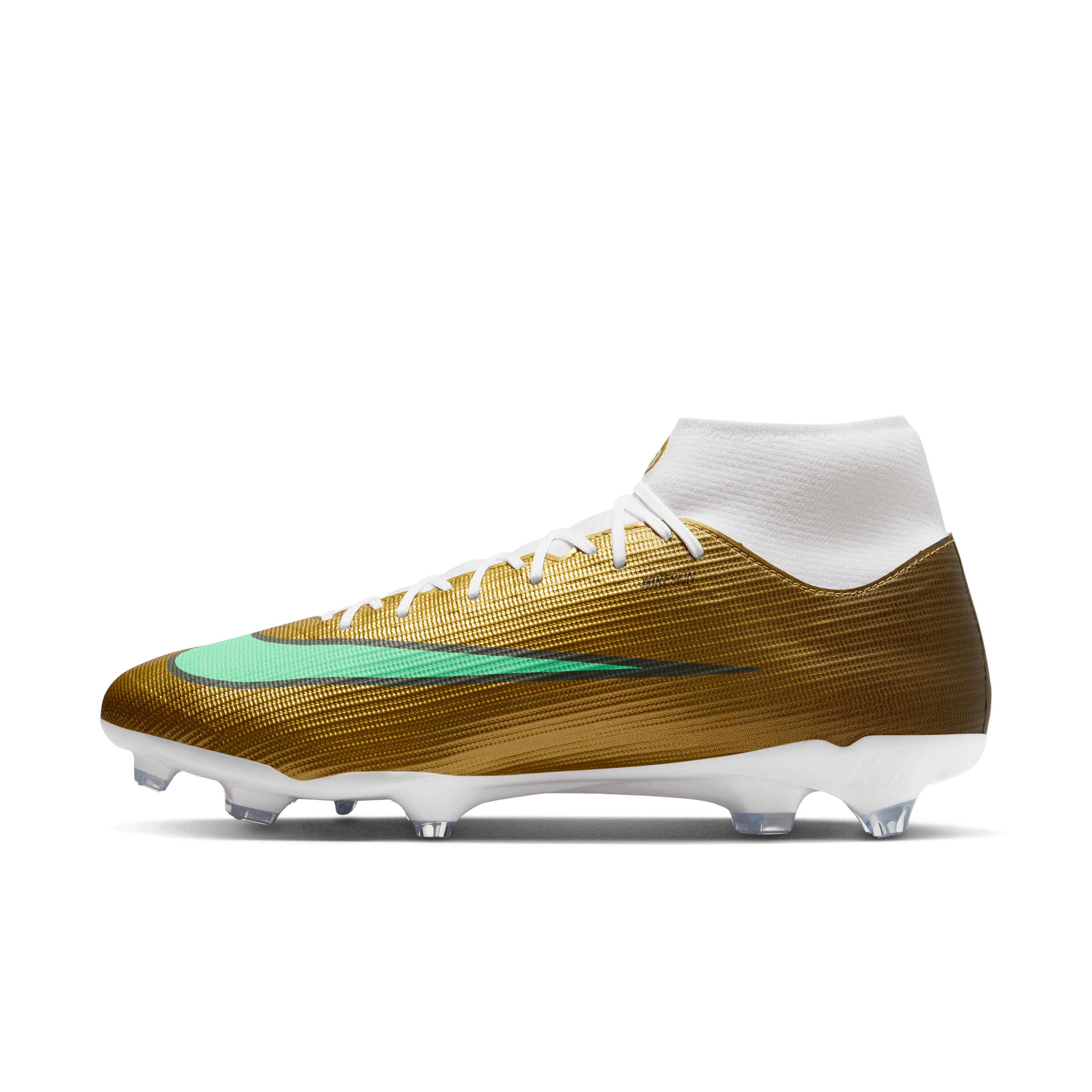 Nike Youth Mercurial Superfly 11 Academy "Kylian Mbappé" FG/MG-METALLIC GOLD/GREEN GLOW