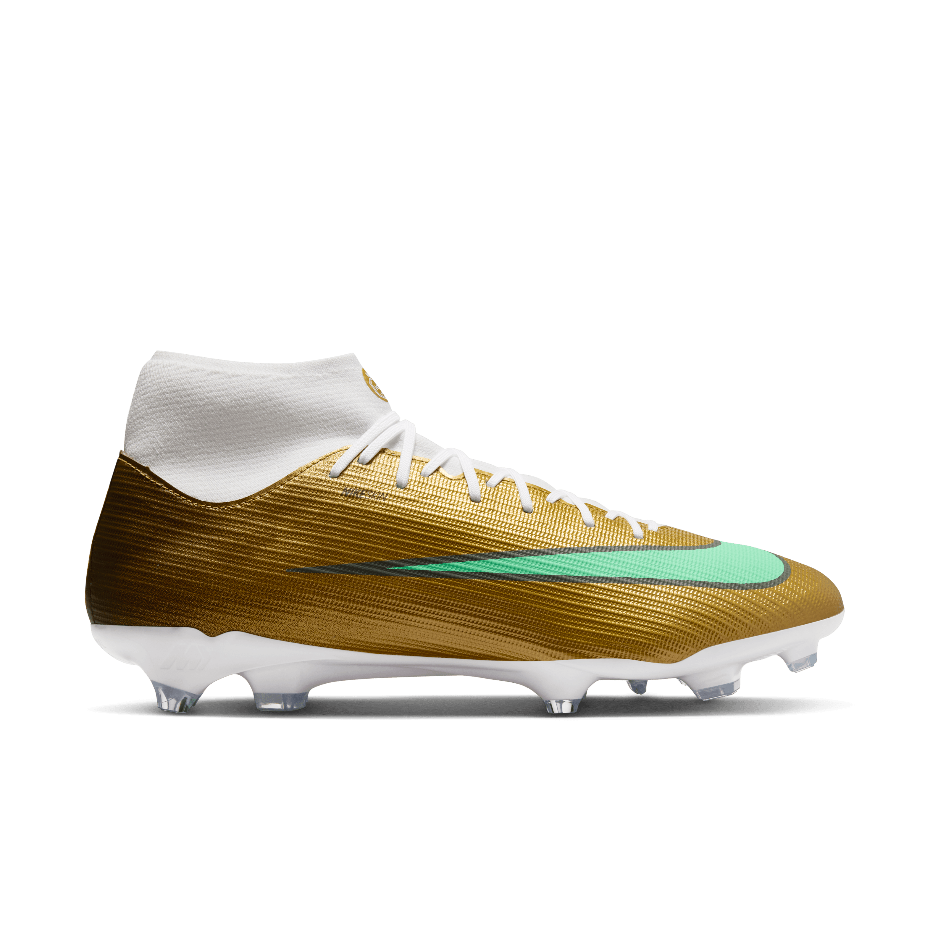 Nike Youth Mercurial Superfly 11 Academy "Kylian Mbappé" FG/MG-METALLIC GOLD/GREEN GLOW