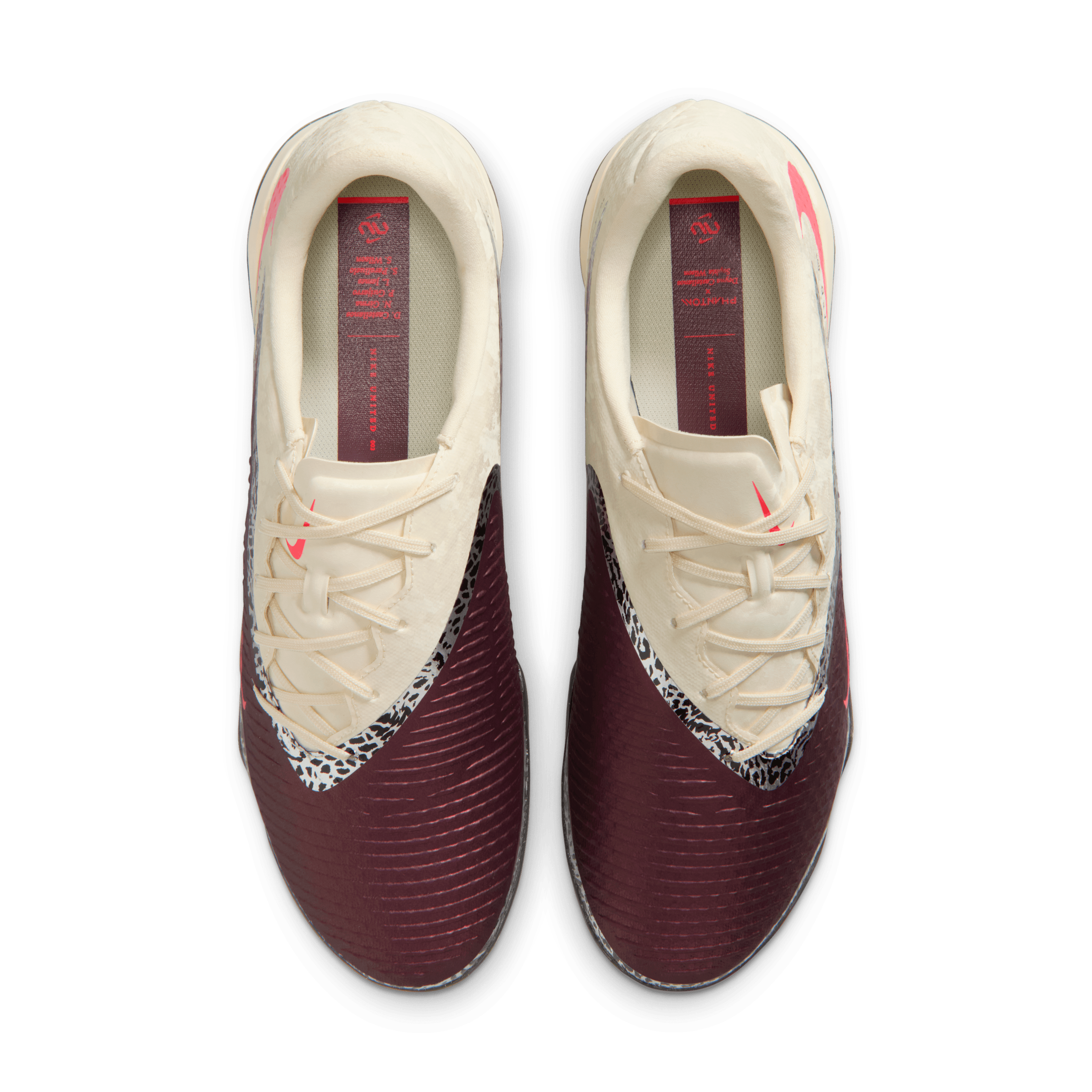 Nike United Phantom 6 Low Academy - Burgundy Crush/ University Red/ Bordeaux Crush