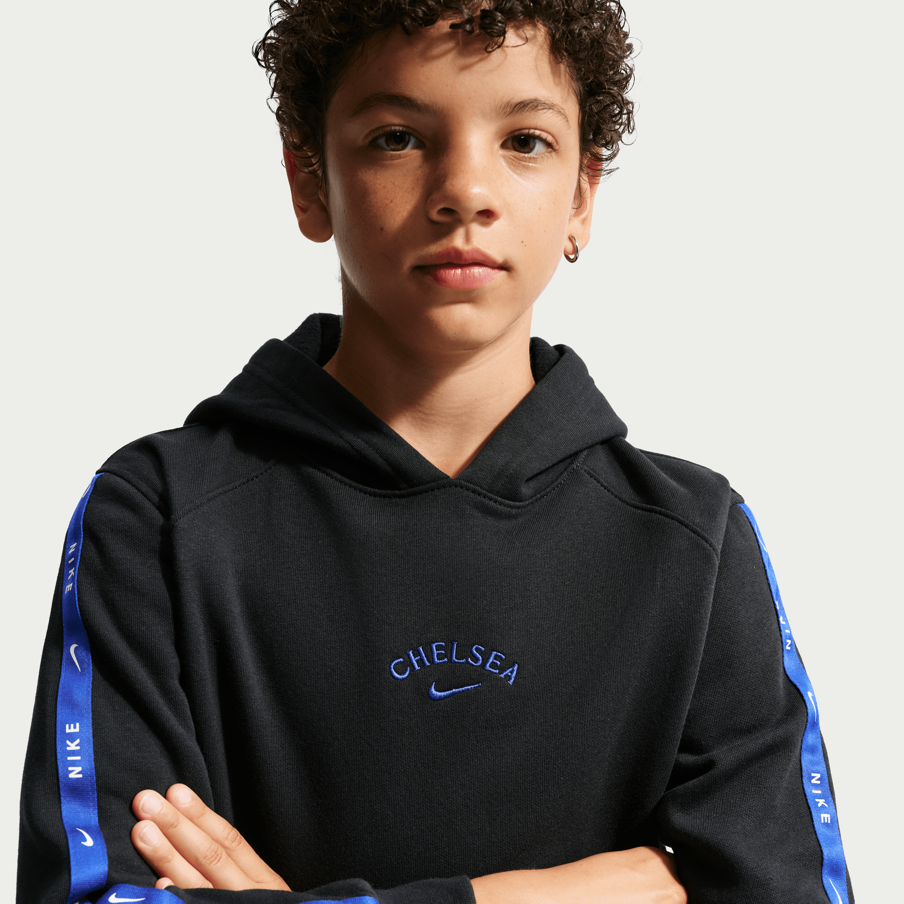 Nike Chelsea FC City Side Big Kids' Soccer Fleece Pullover Hoodie