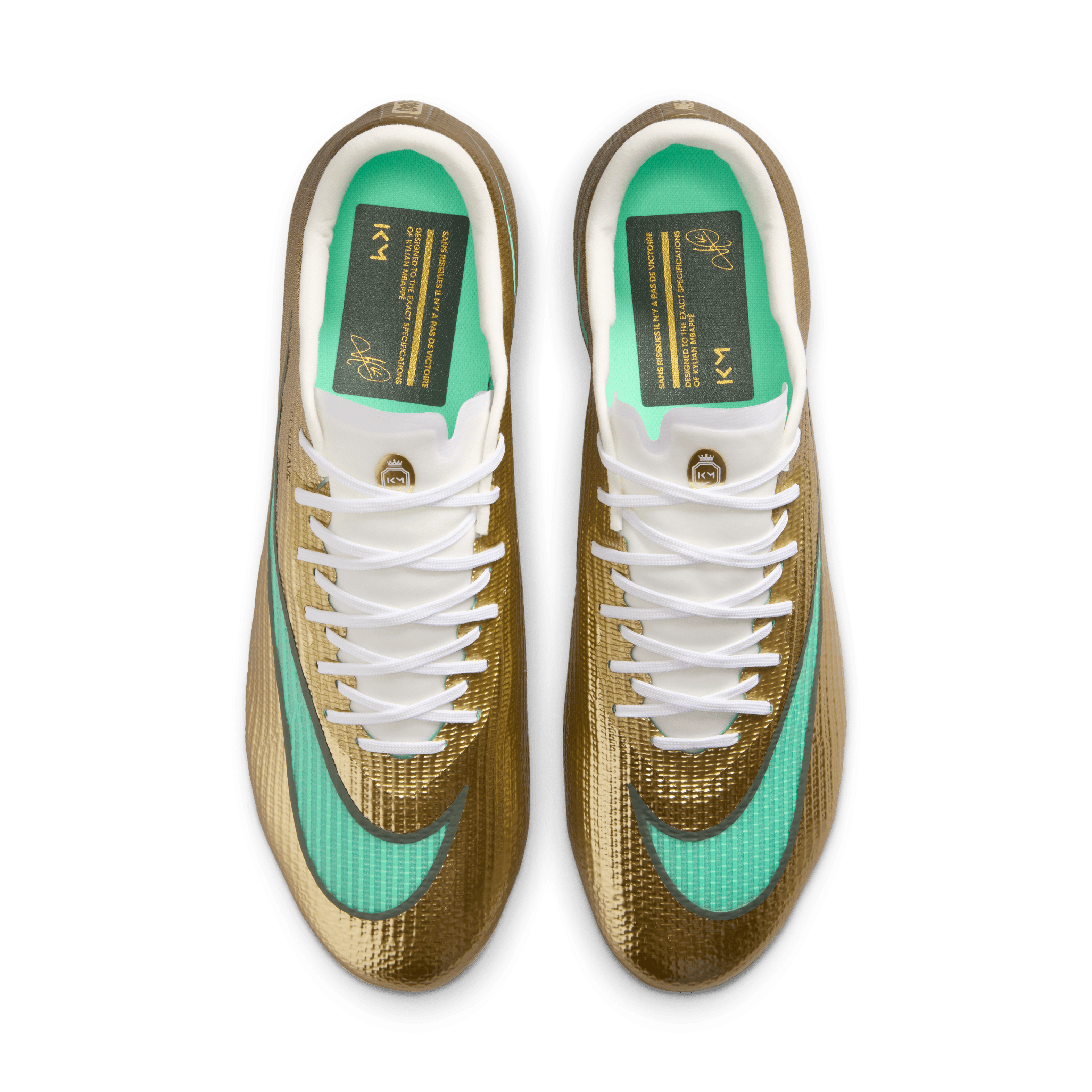 Nike Mercurial Superfly 11 Pro "Kylian Mbappe" FG- METALLIC GOLD/GREEN GLOW