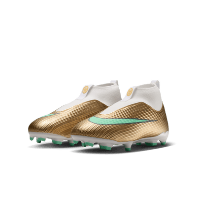 Nike Jr. Mercurial Superfly 11 Academy "Kylian Mbappé" MG-METALLIC GOLD/GREEN GLOW