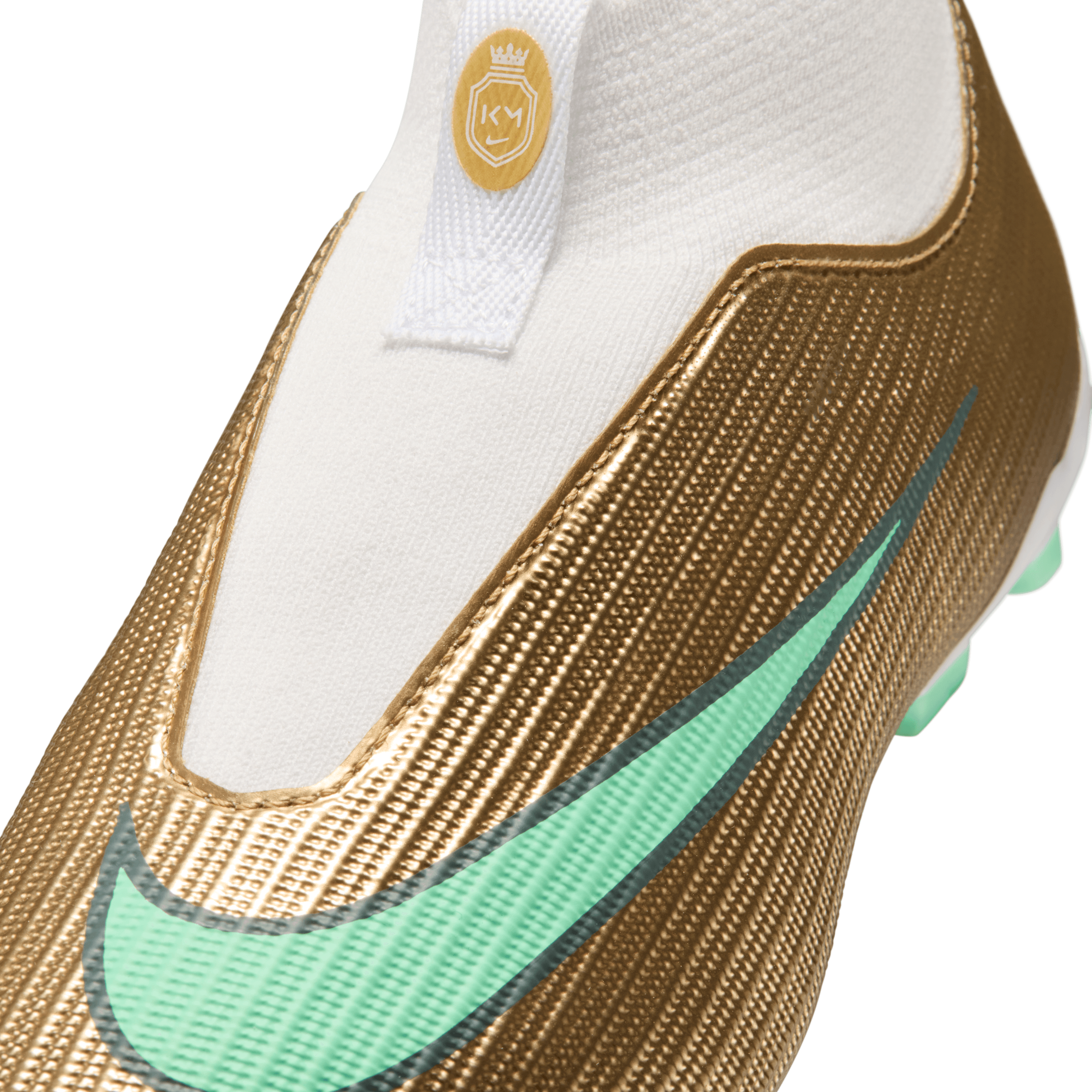 Nike Jr. Mercurial Superfly 11 Academy "Kylian Mbappé" MG-METALLIC GOLD/GREEN GLOW