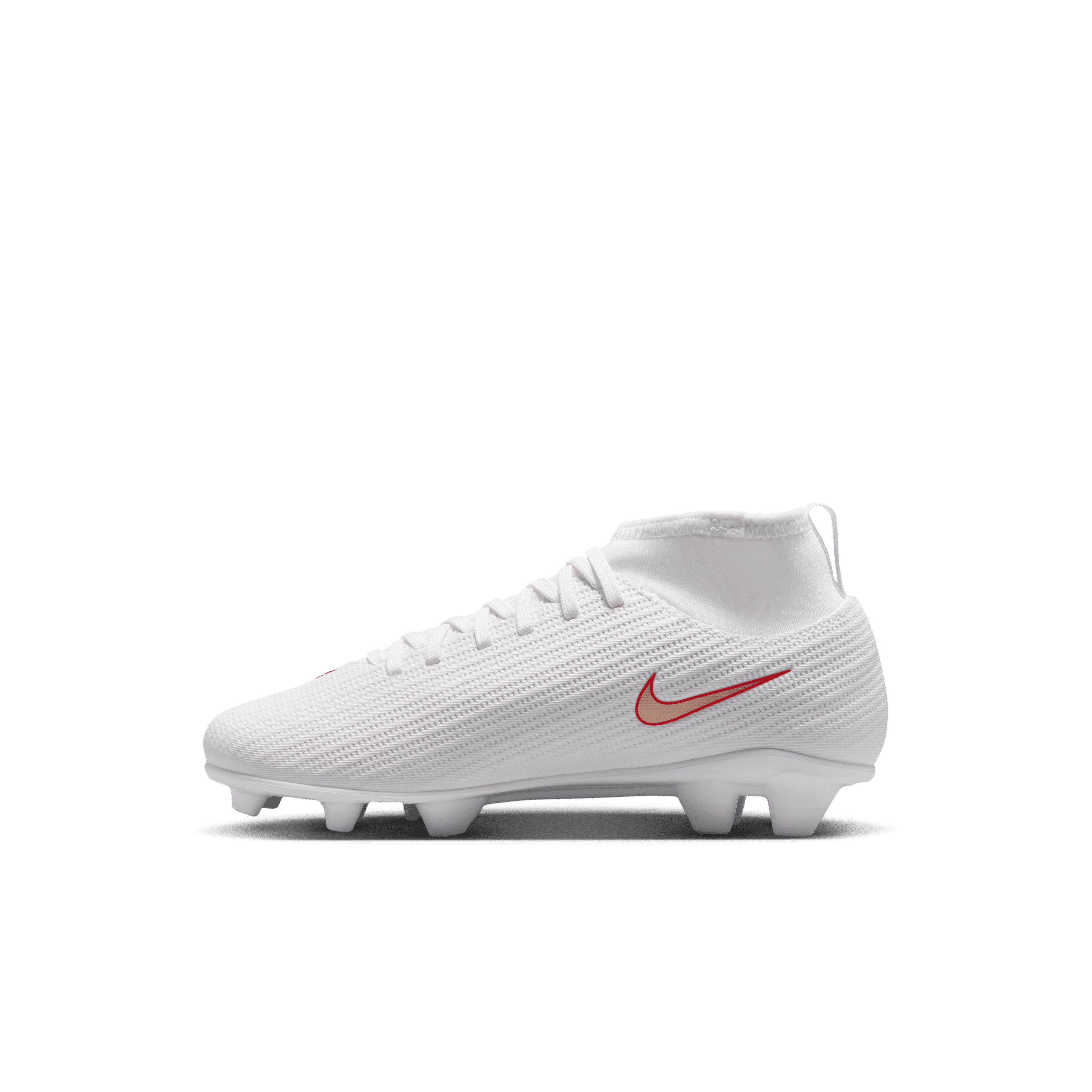 Nike Jr. Mercurial Superfly 11 Club FG - White/Blur-Bright Crimson