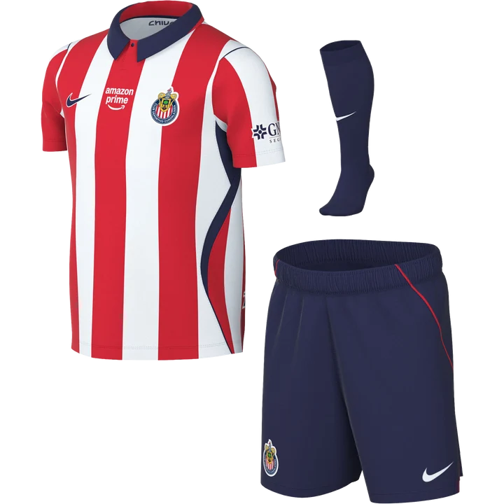 Nike C.D. Guadalajara Stadium Home Baby/Toddler  Soccer Replica 3-Piece Kit 26/27