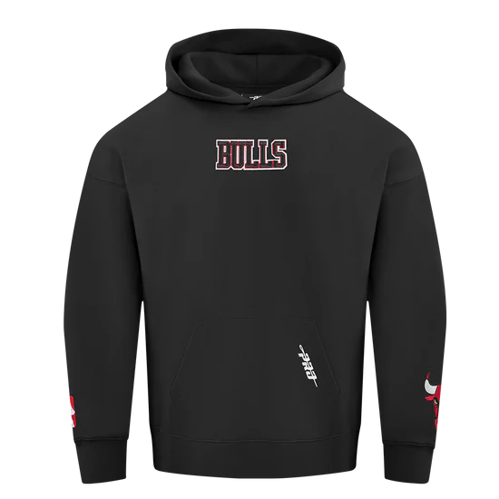 PRO STANDARD CHICAGO BULLS WINGSPAN DROP SHOULDER FLEECE PULLOVER HOODIE