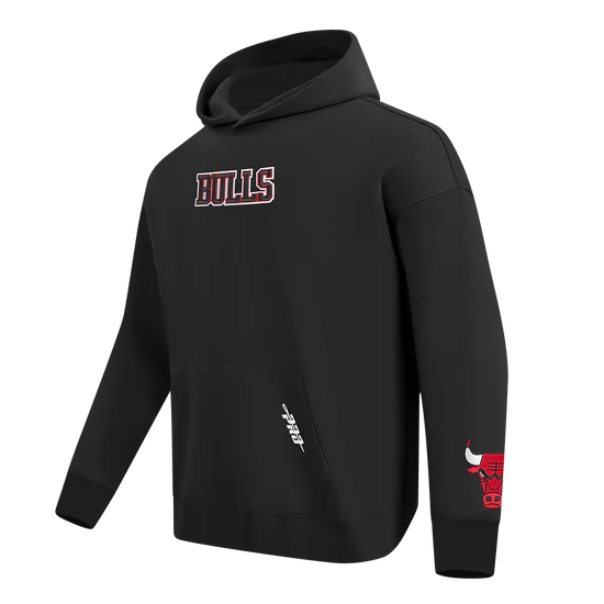 PRO STANDARD CHICAGO BULLS WINGSPAN DROP SHOULDER FLEECE PULLOVER HOODIE